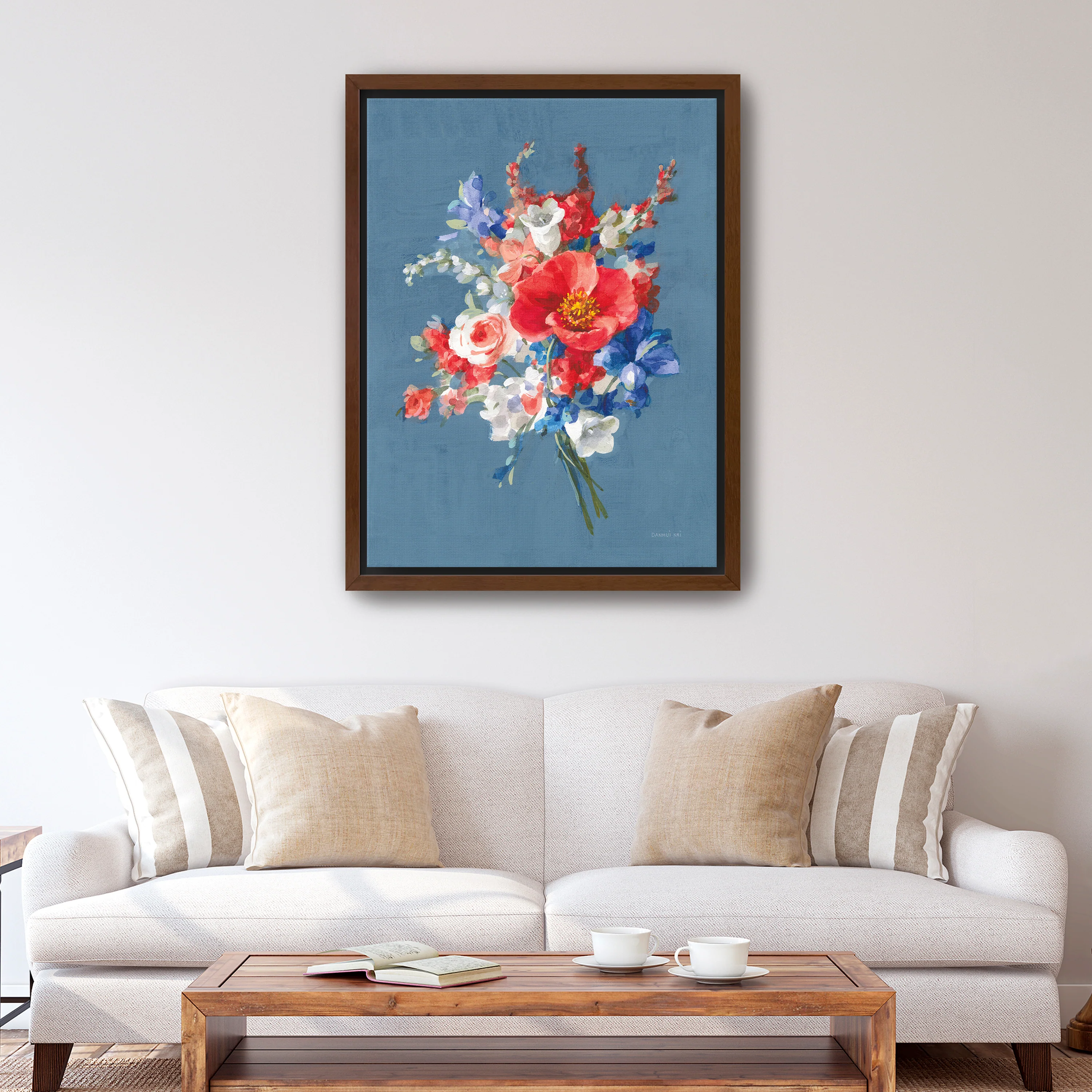 July Bouquet Canvas Giclee