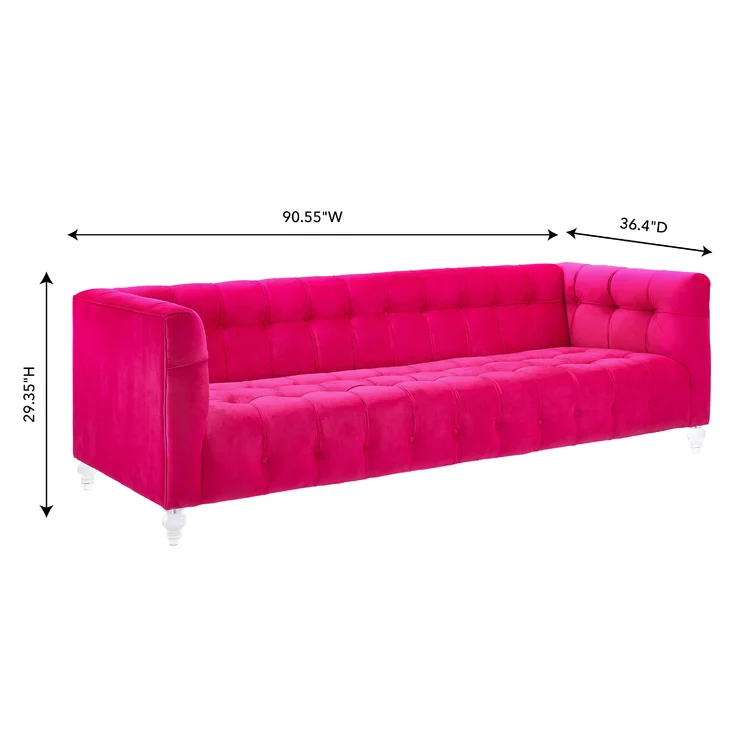 Doyon 90.55'' Velvet Sofa