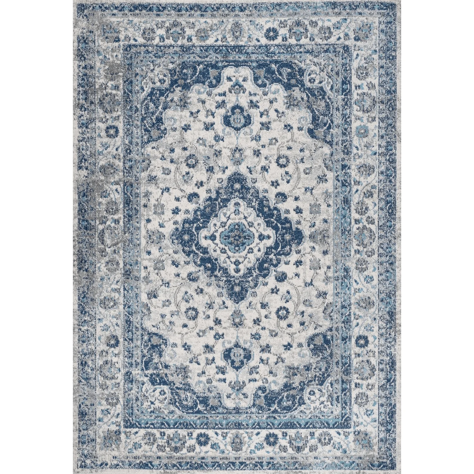 Indhira Ornate Medallion Persian Area Rug