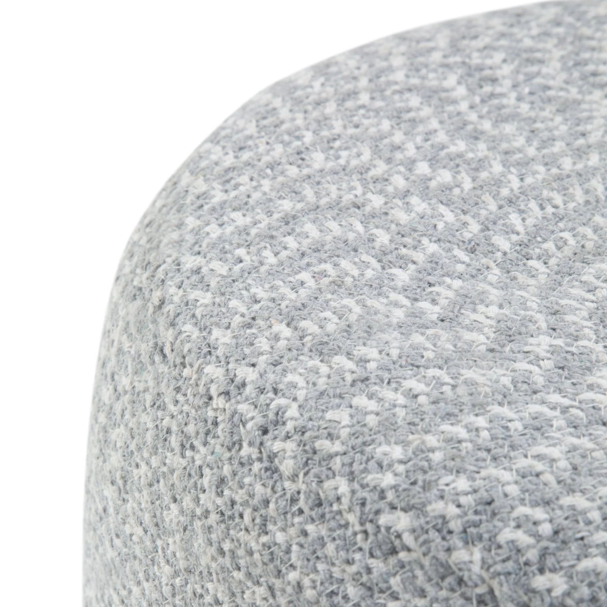 Zenithal Multi-functional Round Braided Pouf with Natural Pattern