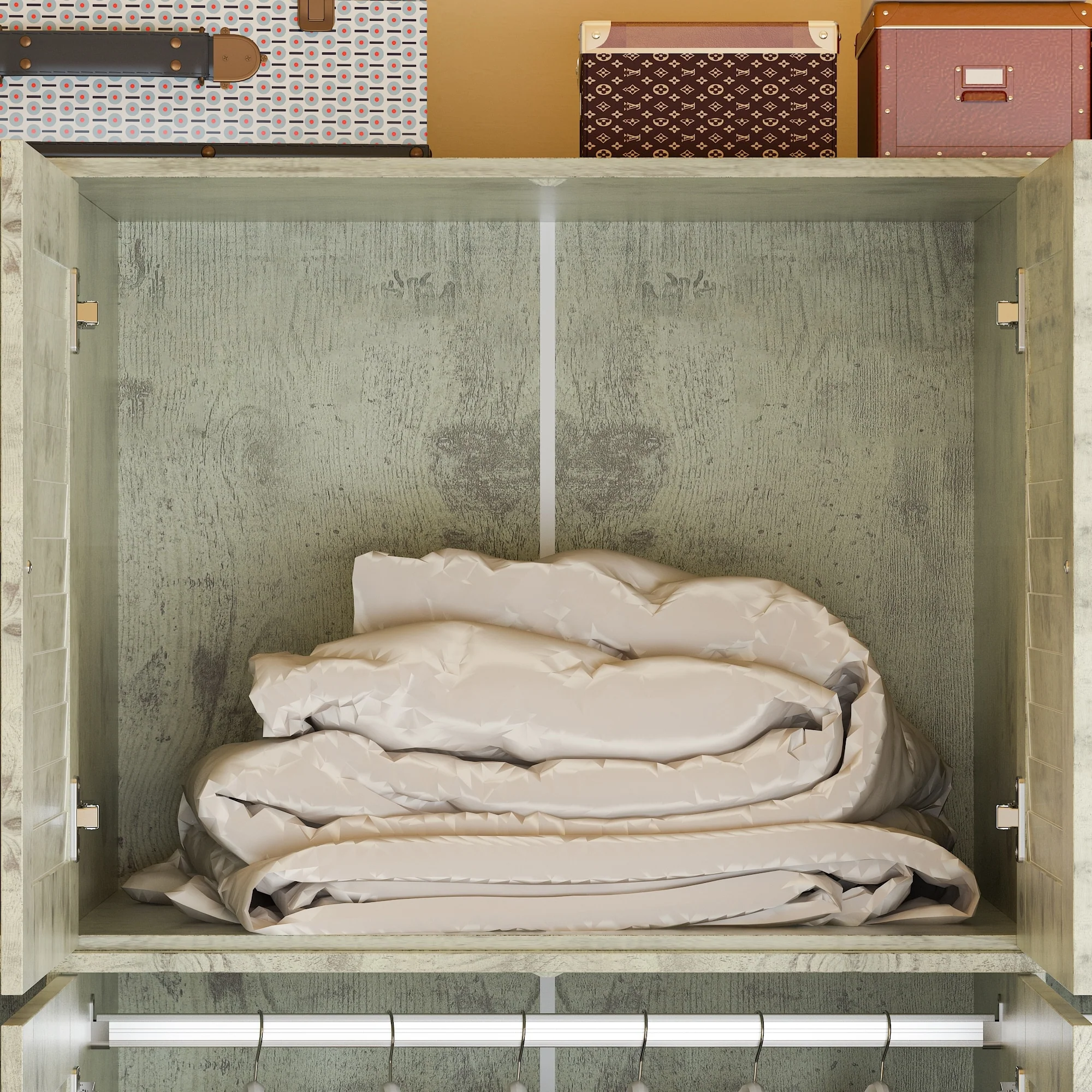 Contemporary Modern Freestanding Wardrobe Armoire Closet, 70