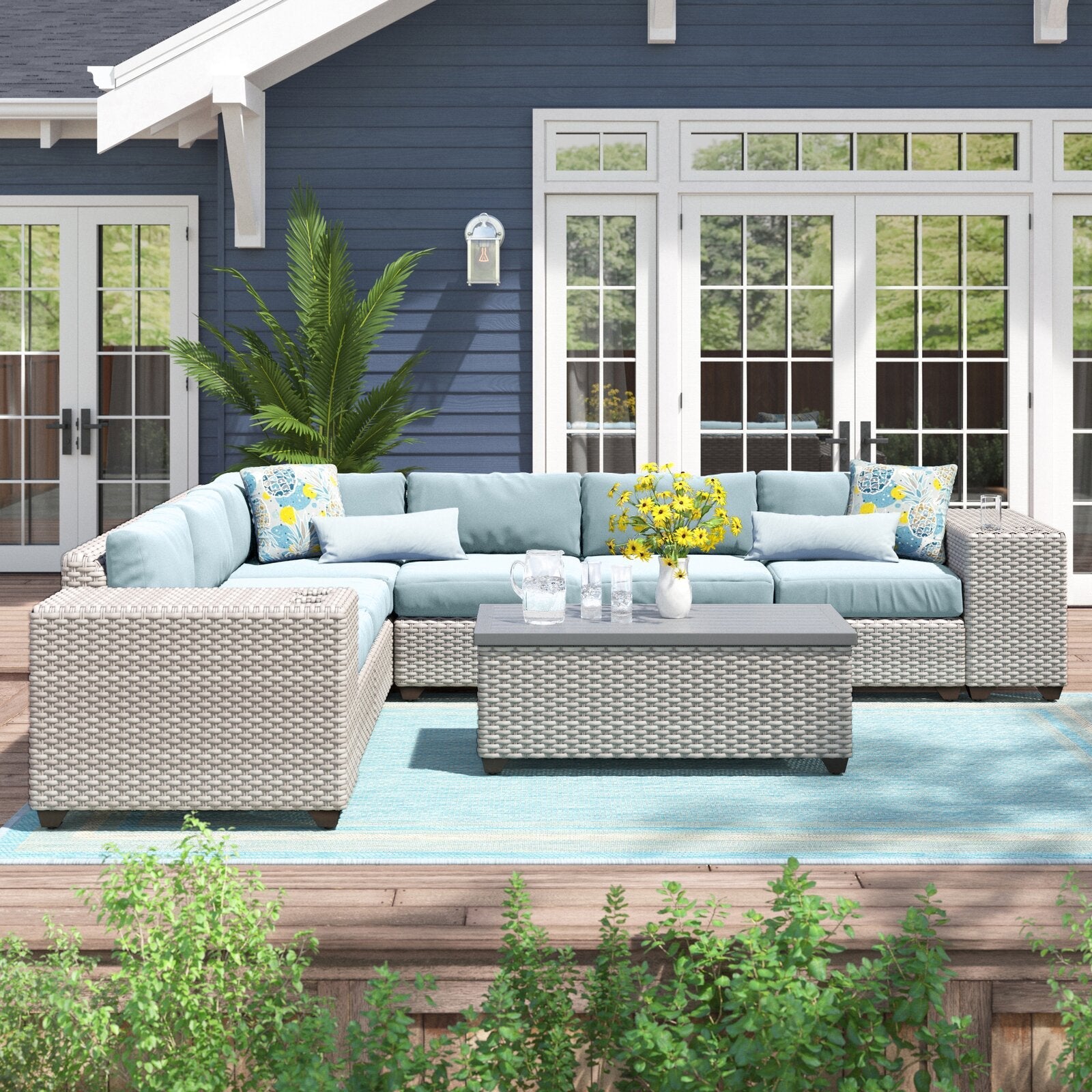 Merlyn 5 - Person Seating Group with Cushions