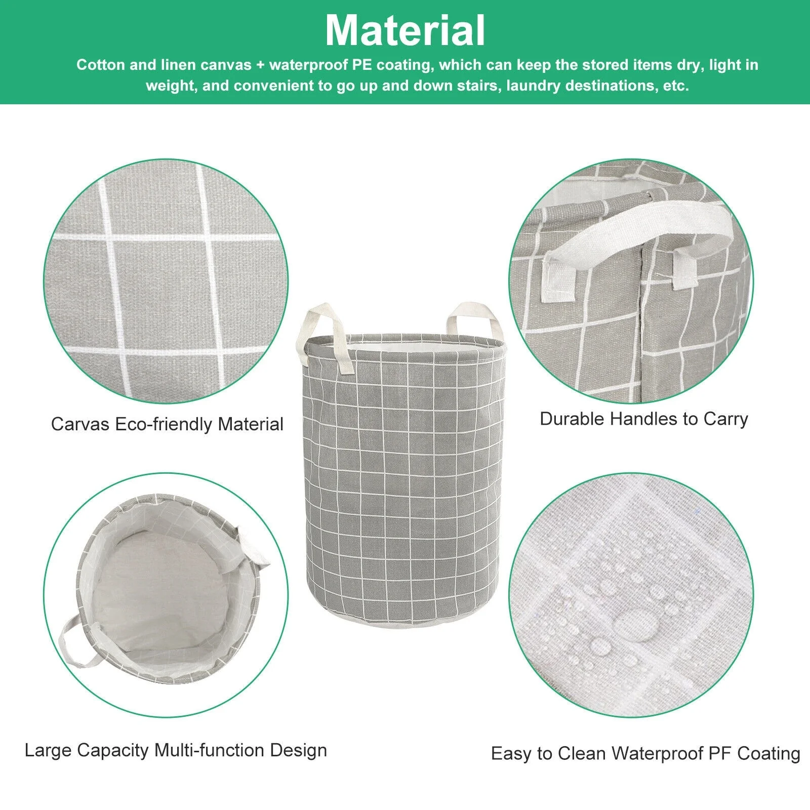 Large Foldable Laundry Hamper