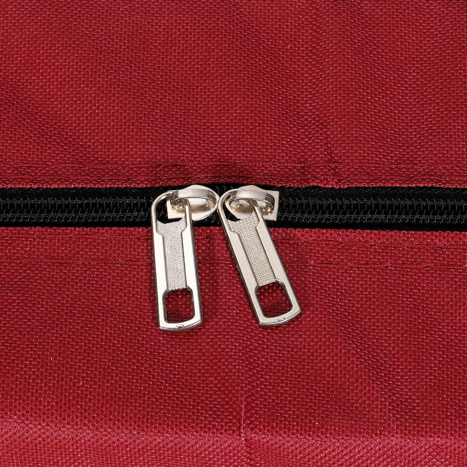 Storage Tote with Zippers 40L Capacity Moving Tote Bags for Clothes, Red