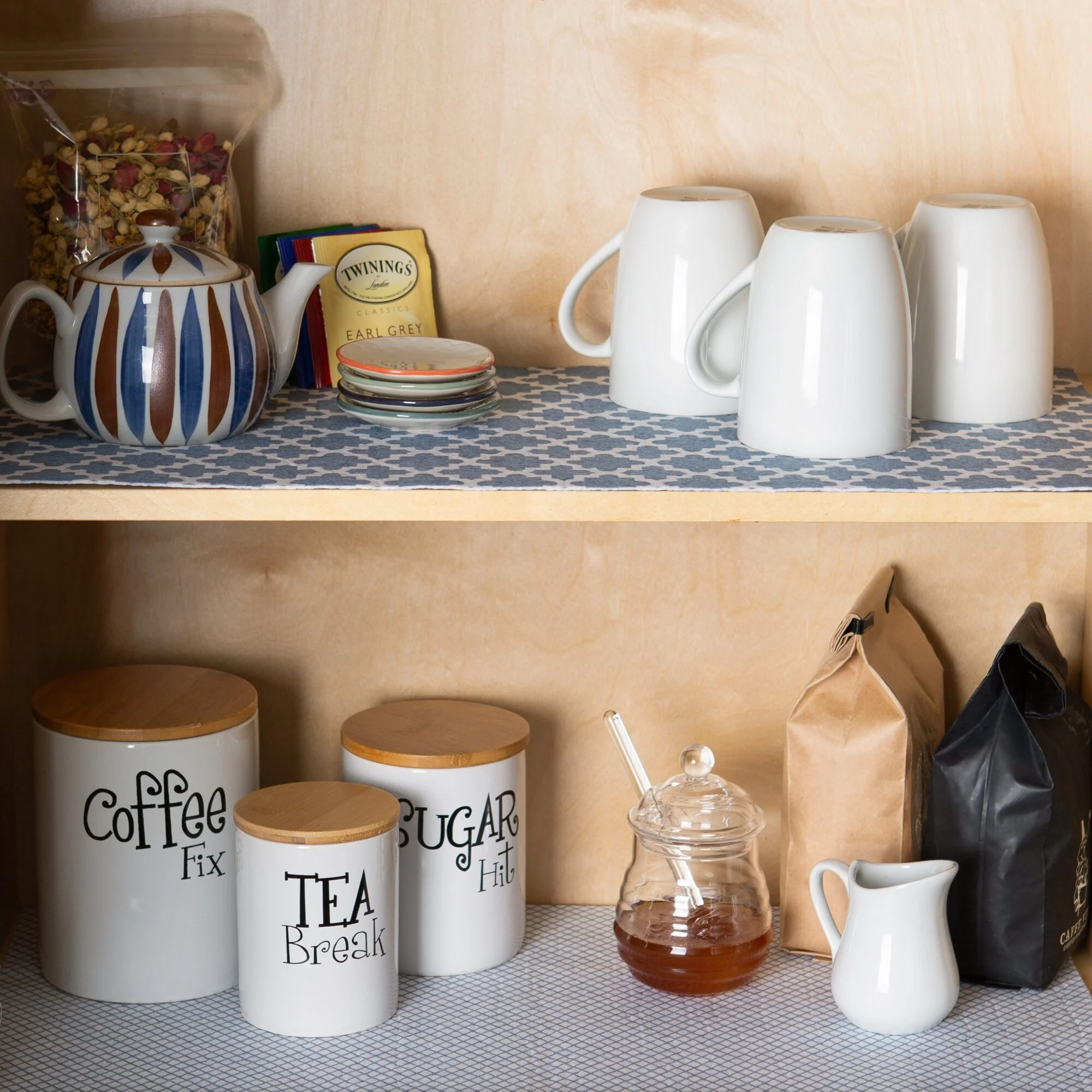 DII Grey Lattice Shelf Liner (Set of 2)