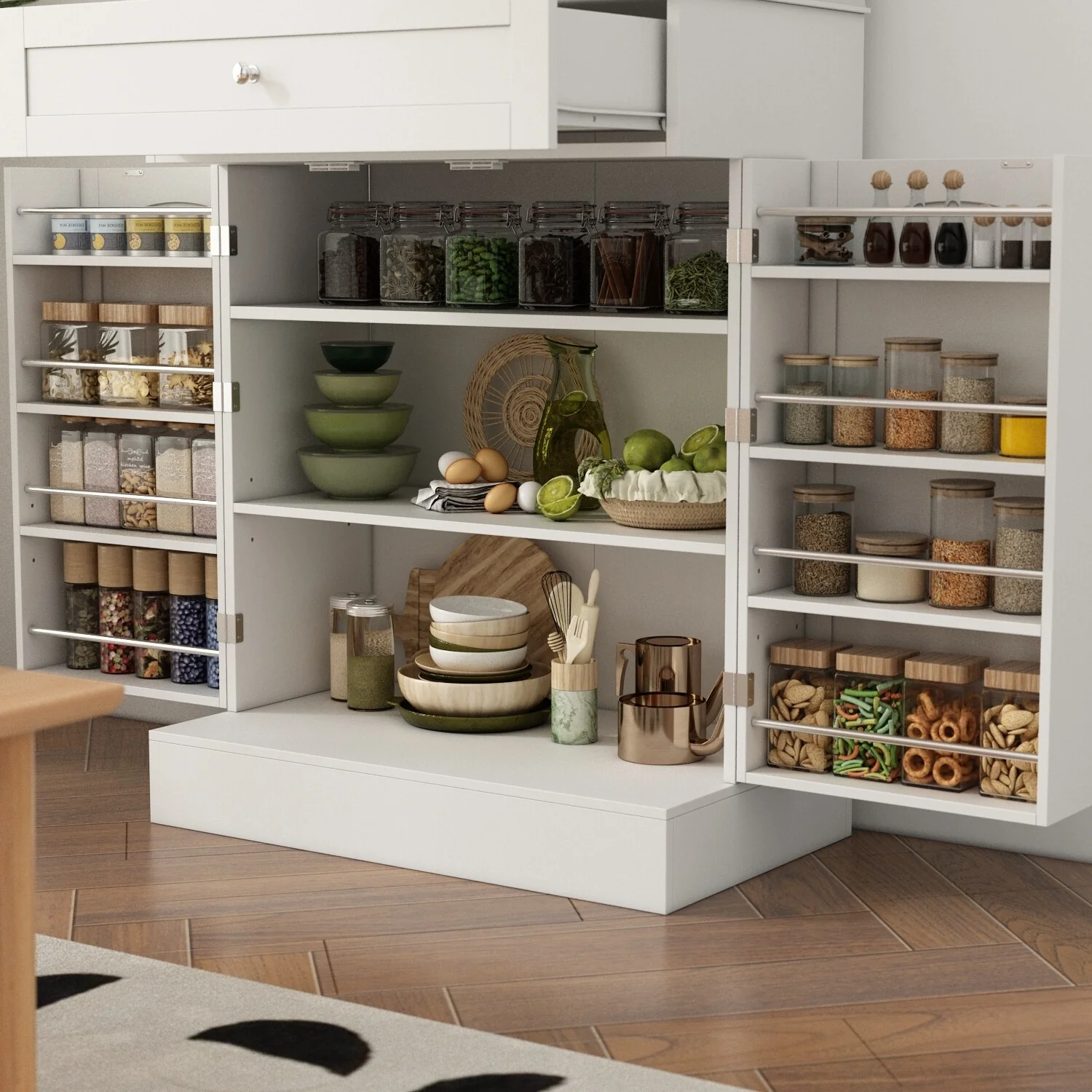 Freestanding Kitchen Pantry, Kitchen Cupboard Storage Cabinets