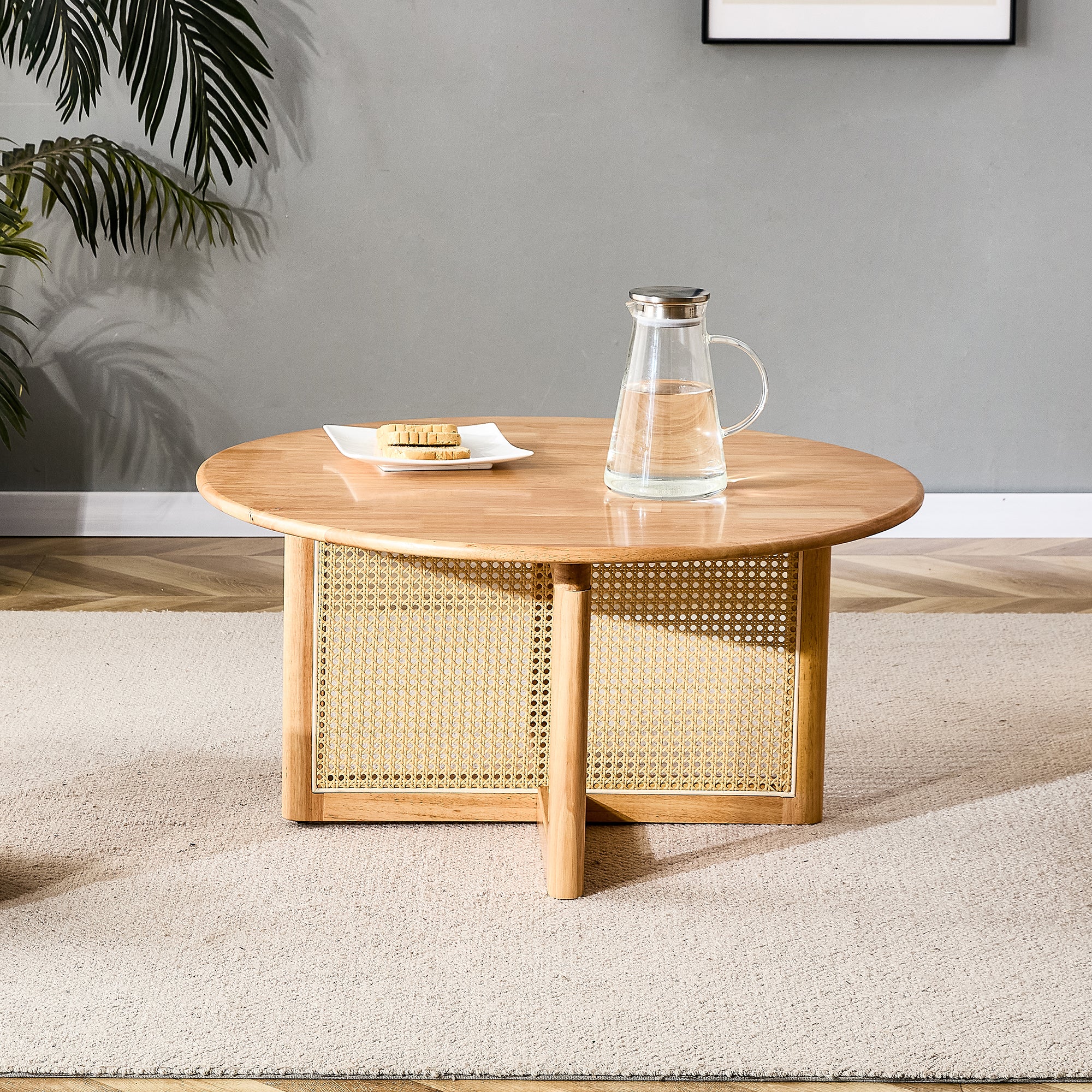 Naturally Elegant Wooden Coffee Table
