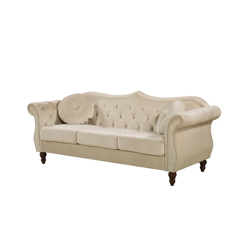 Evianna 79.5'' Velvet Sofa