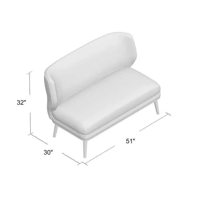 Sulayman 51.5'' Upholstered Settee