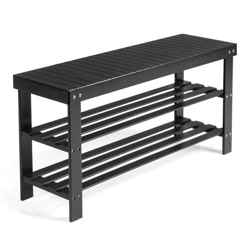 3-Tier Shoe Rack Bench Shoe Storage Organizer Holds Up to 240 lbs