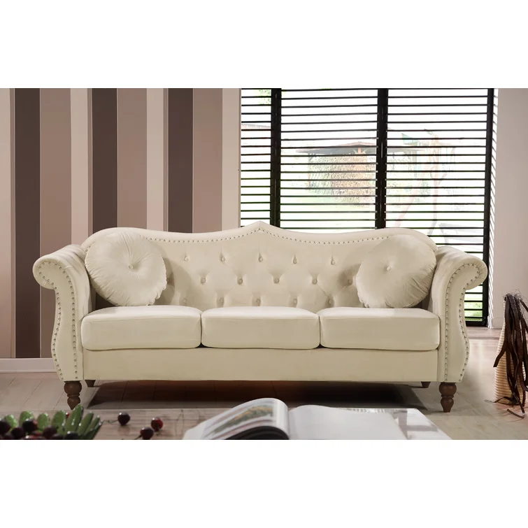 Evianna 79.5'' Velvet Sofa