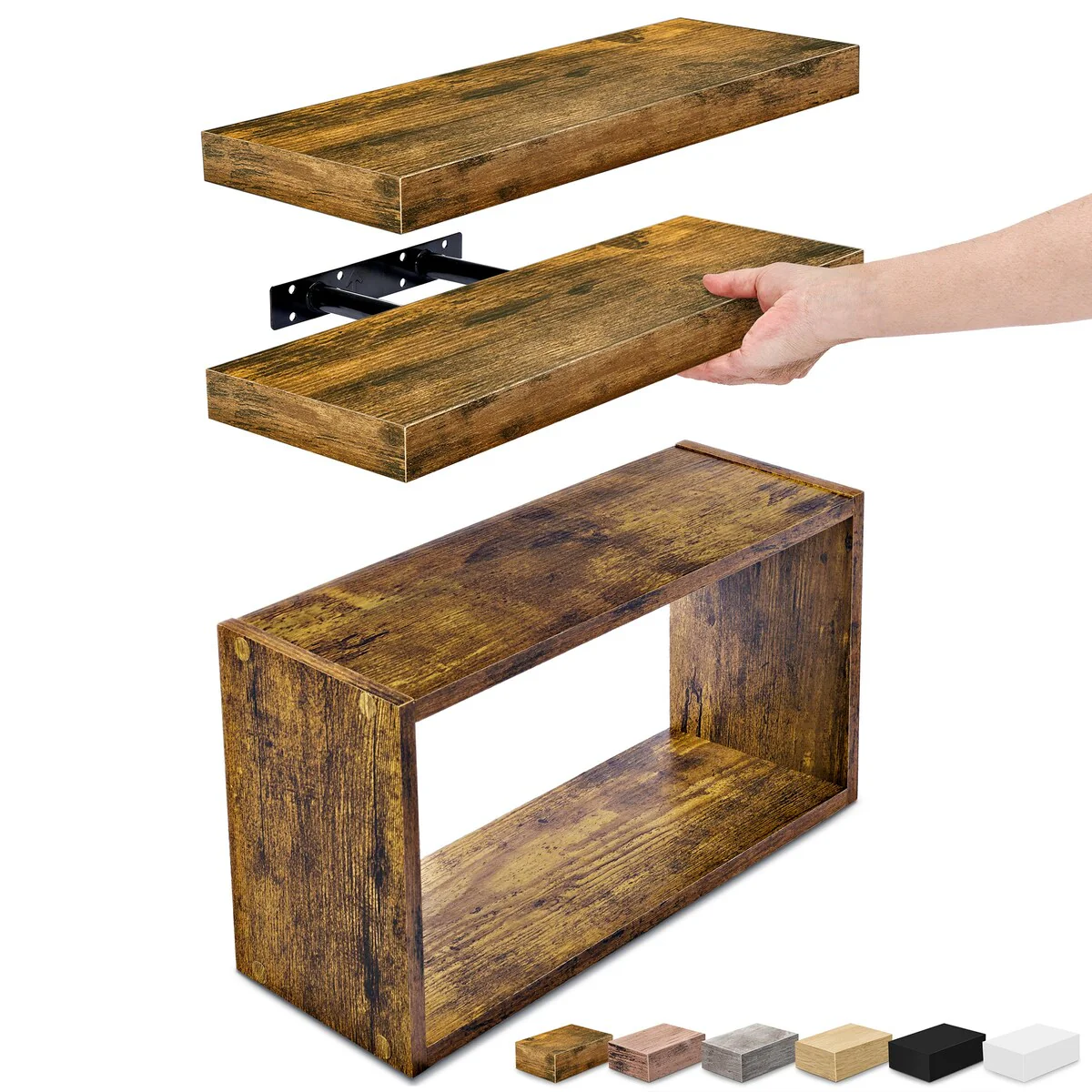 Sorbus Floating Shelves for Wall Set of 3 - 16