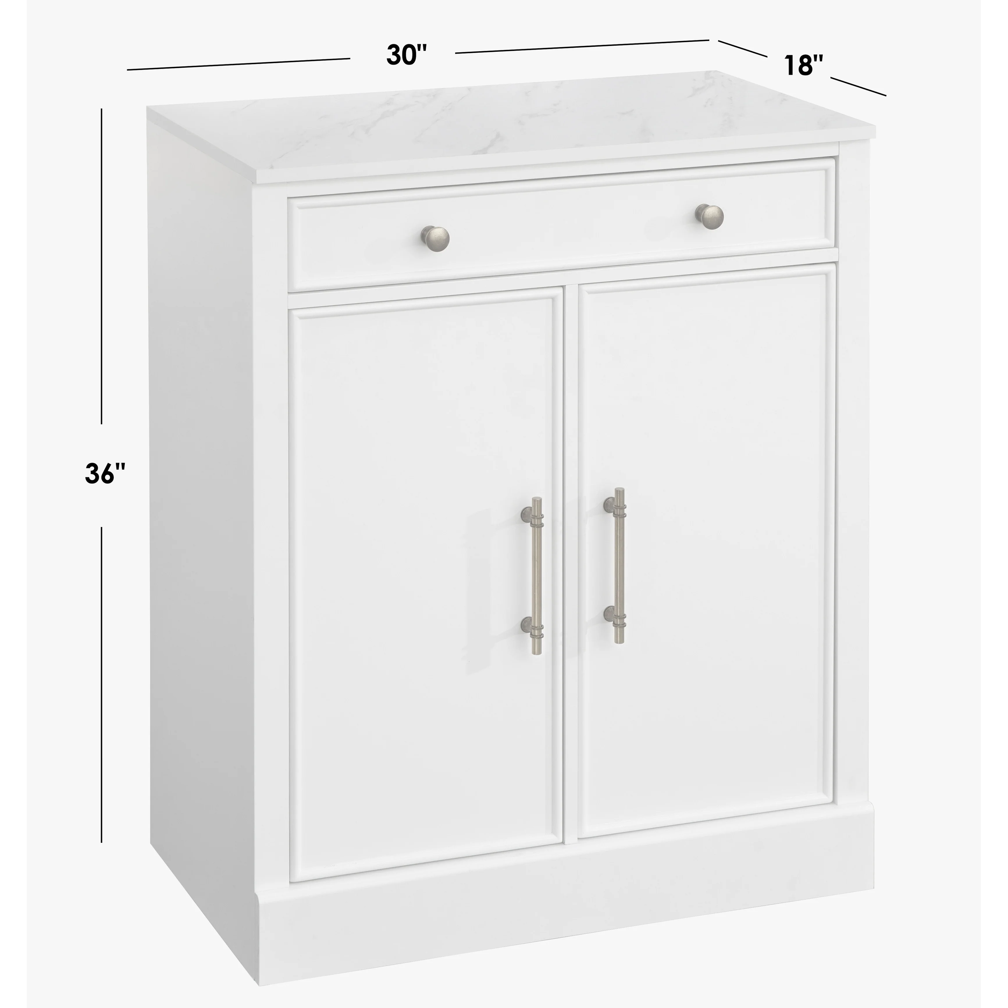 Lifestorey Monza 1-Drawer/2-Door Cabinet