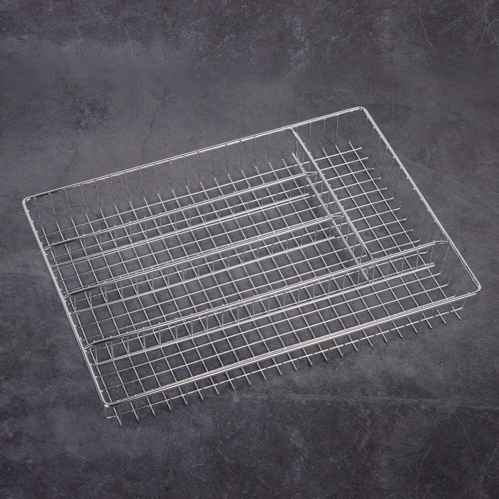 Creative Home Deluxe 5 Compartments Chrome Finished Cutlery Tray - 14.3