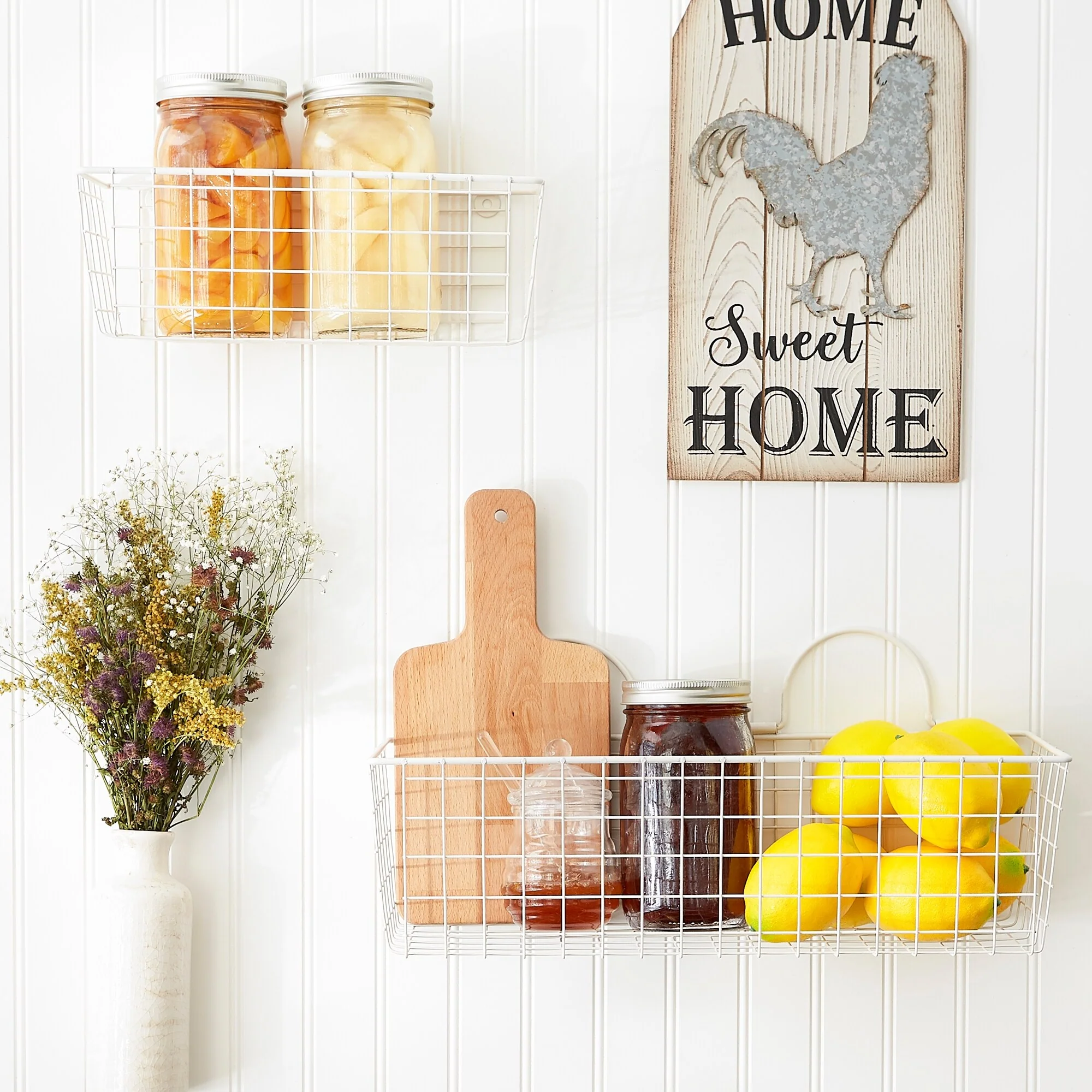 DII Wire Wall Basket(Set of 2) Grey