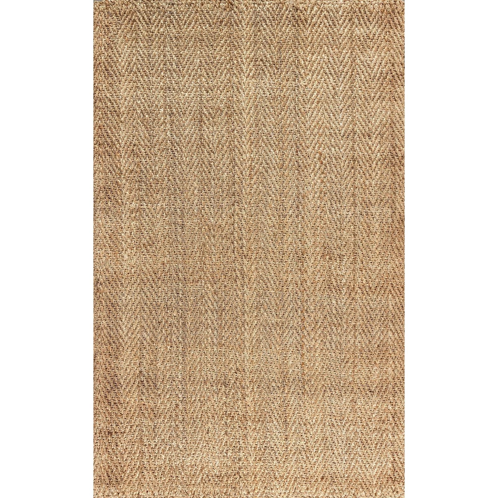 Espina Hand Woven Herringbone Chunky Jute Area Rug