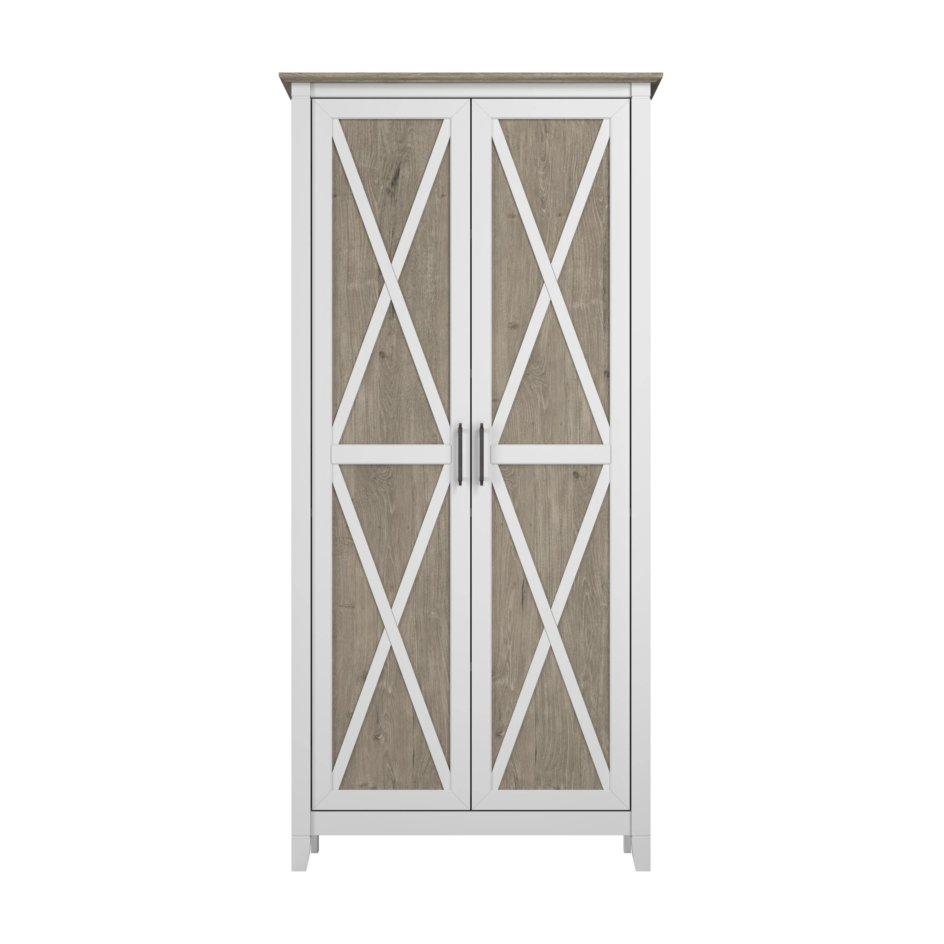 Key West Tall Kitchen Pantry Cabinet with Doors by Bush Furniture