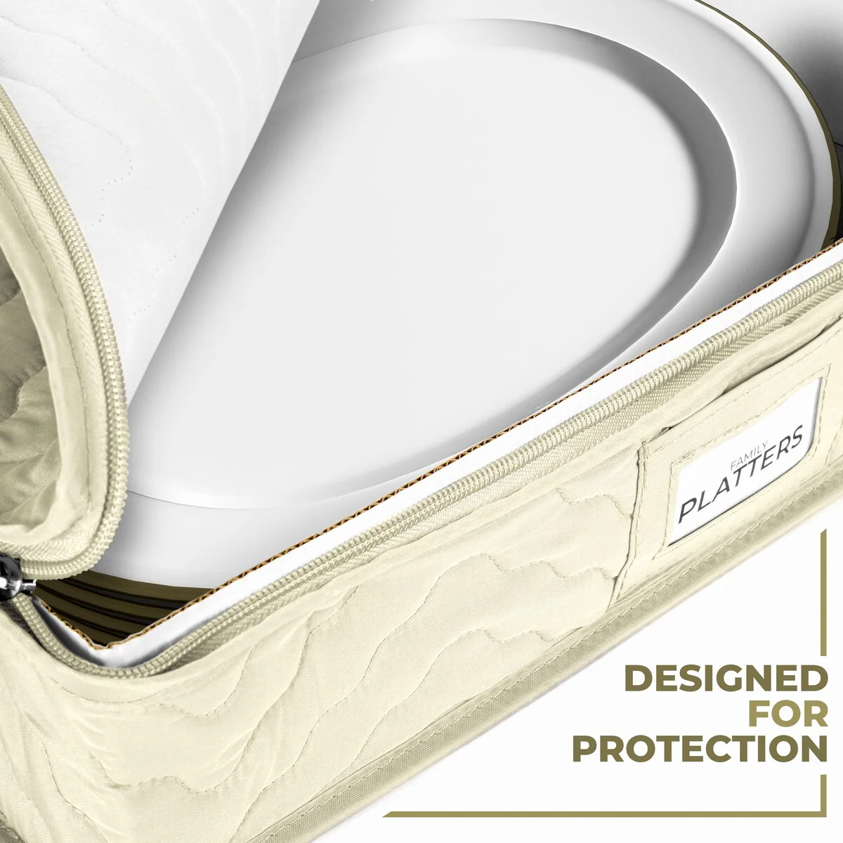 4 Plate China Quilted Container - 17