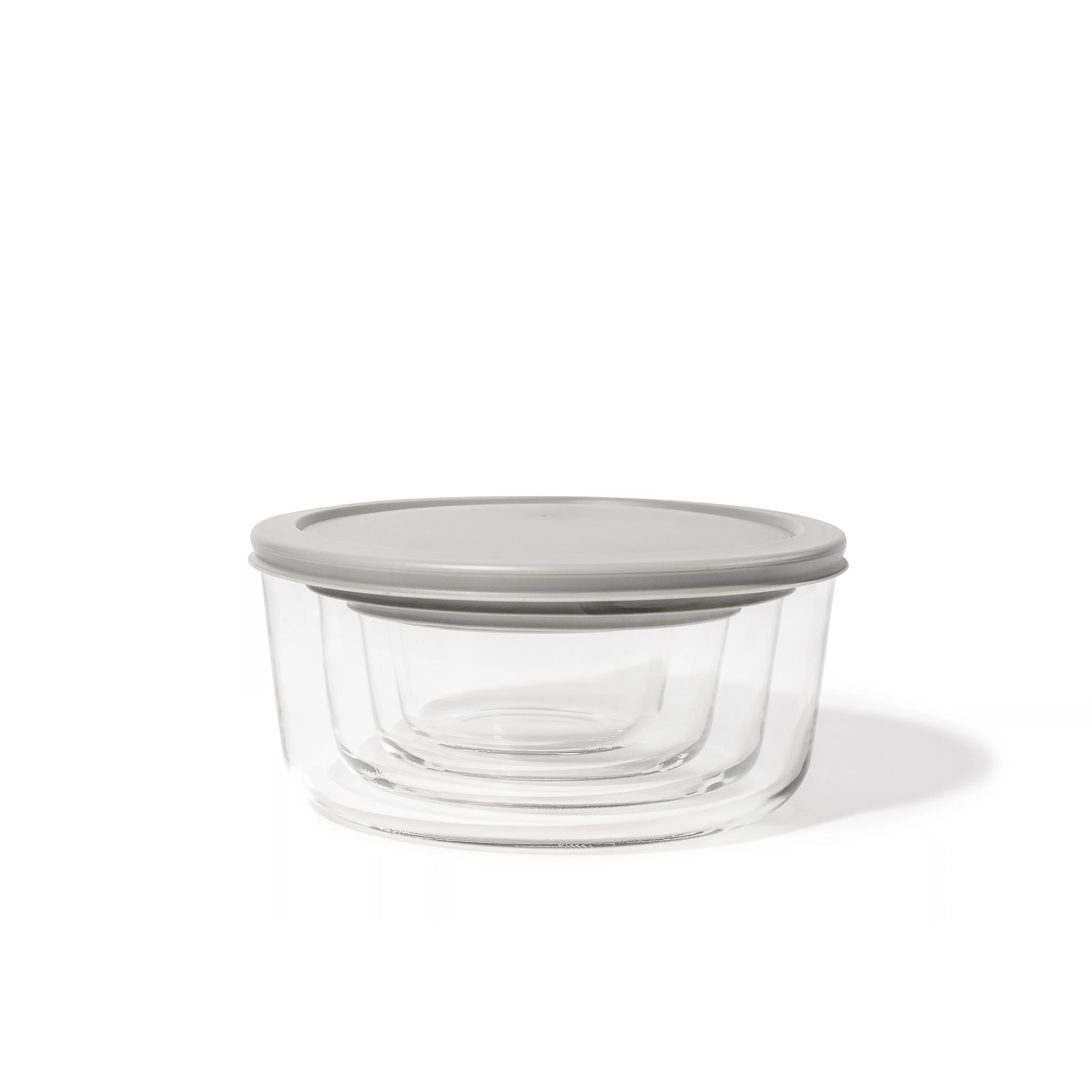 Glass Food Storage Set - Round Nesting, 8-Piece, BPA-Free, Airtight Lids, Microwave & Oven Safe