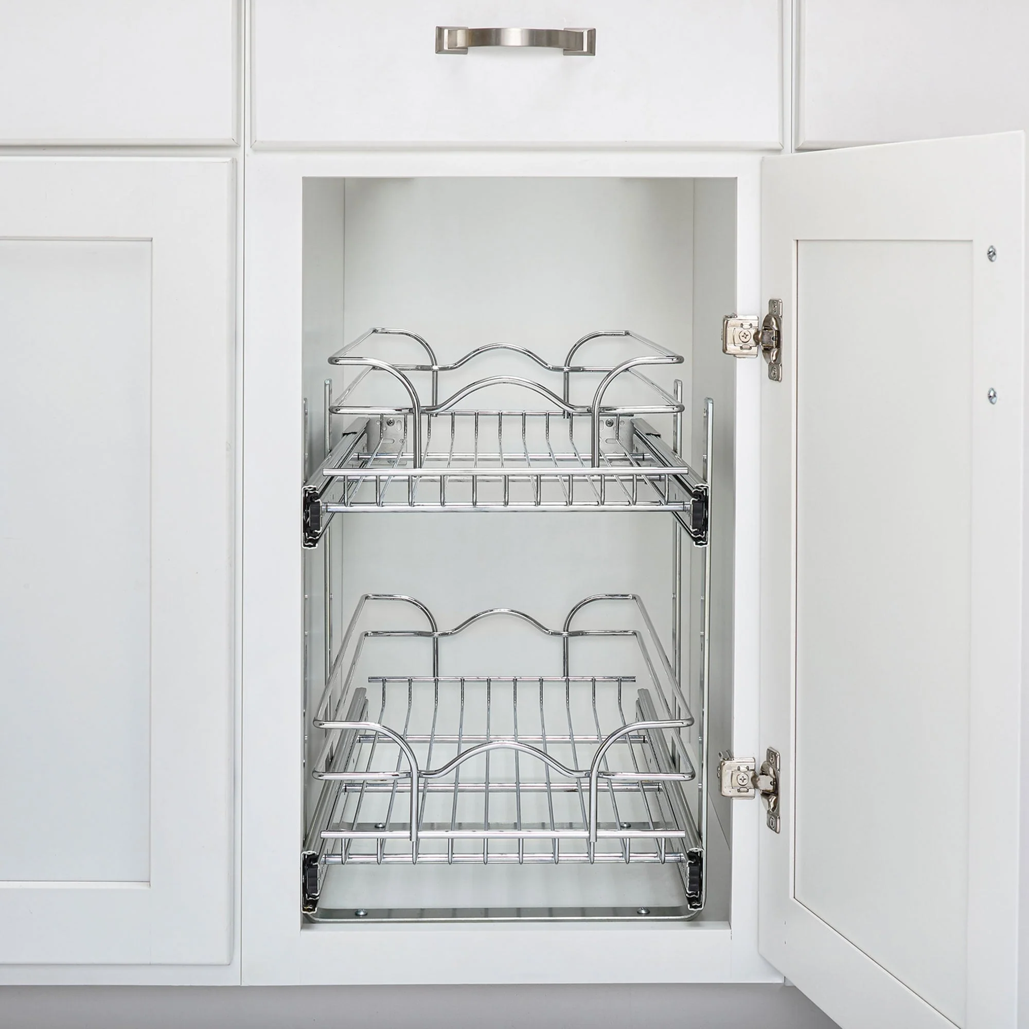 Rev-A-Shelf Kitchen Cabinet Pullout Shelf Organizer, 24 x 22 In, 5WB2-2422-CR-1