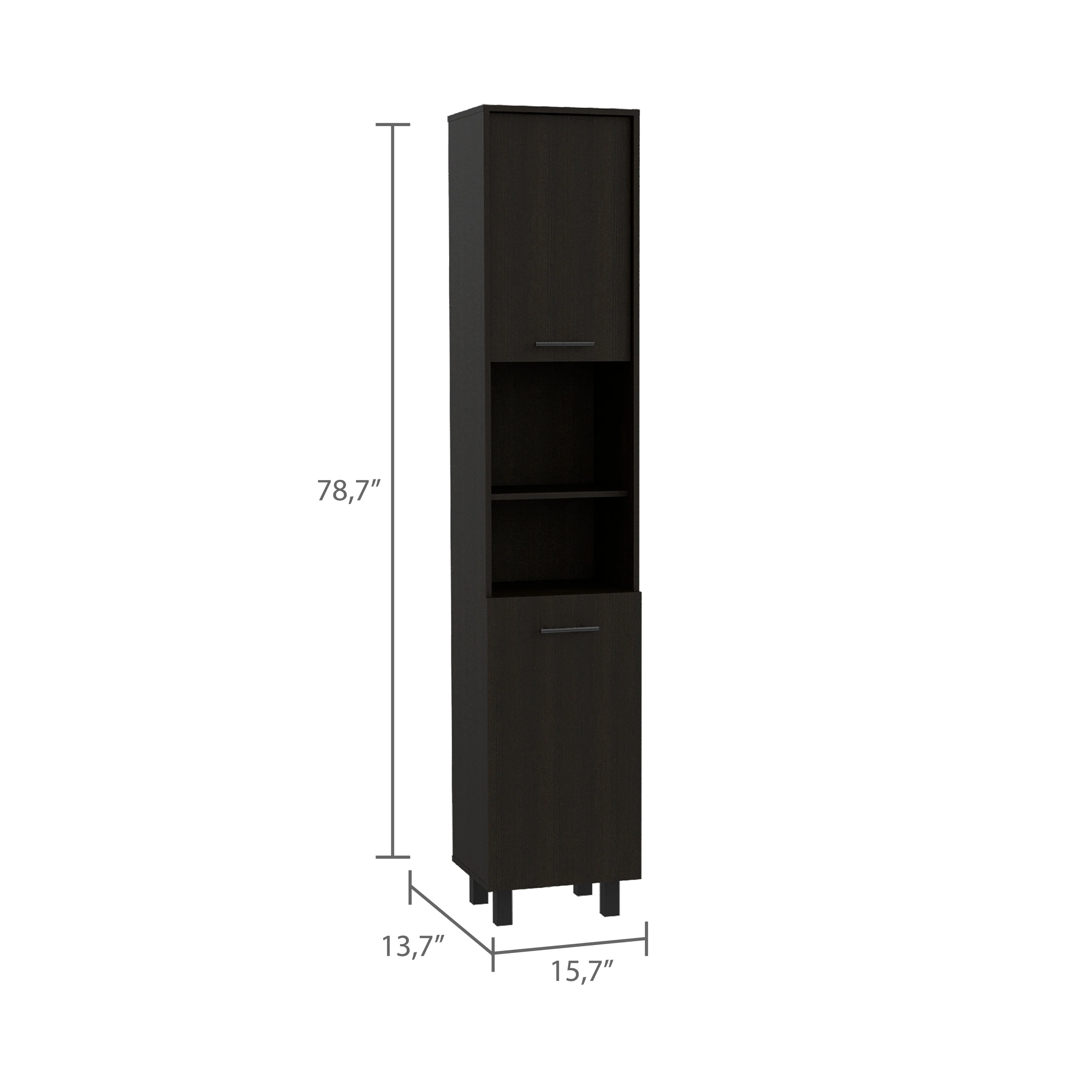 FM Furniture Sheffield 2-Door Pantry Cabinet