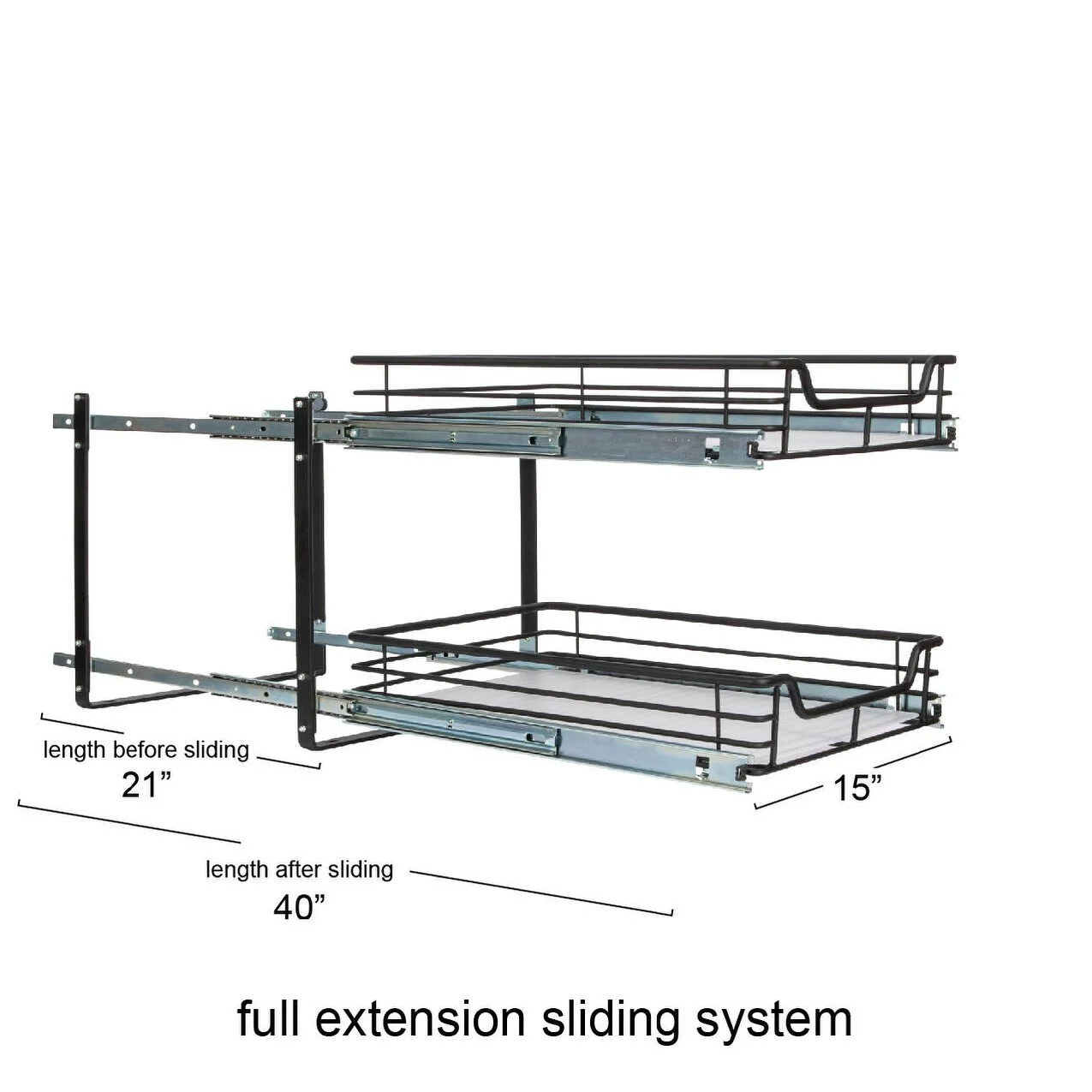 Household Essentials Multipurpose Pull-Out/Slide-Out Storage Organizer