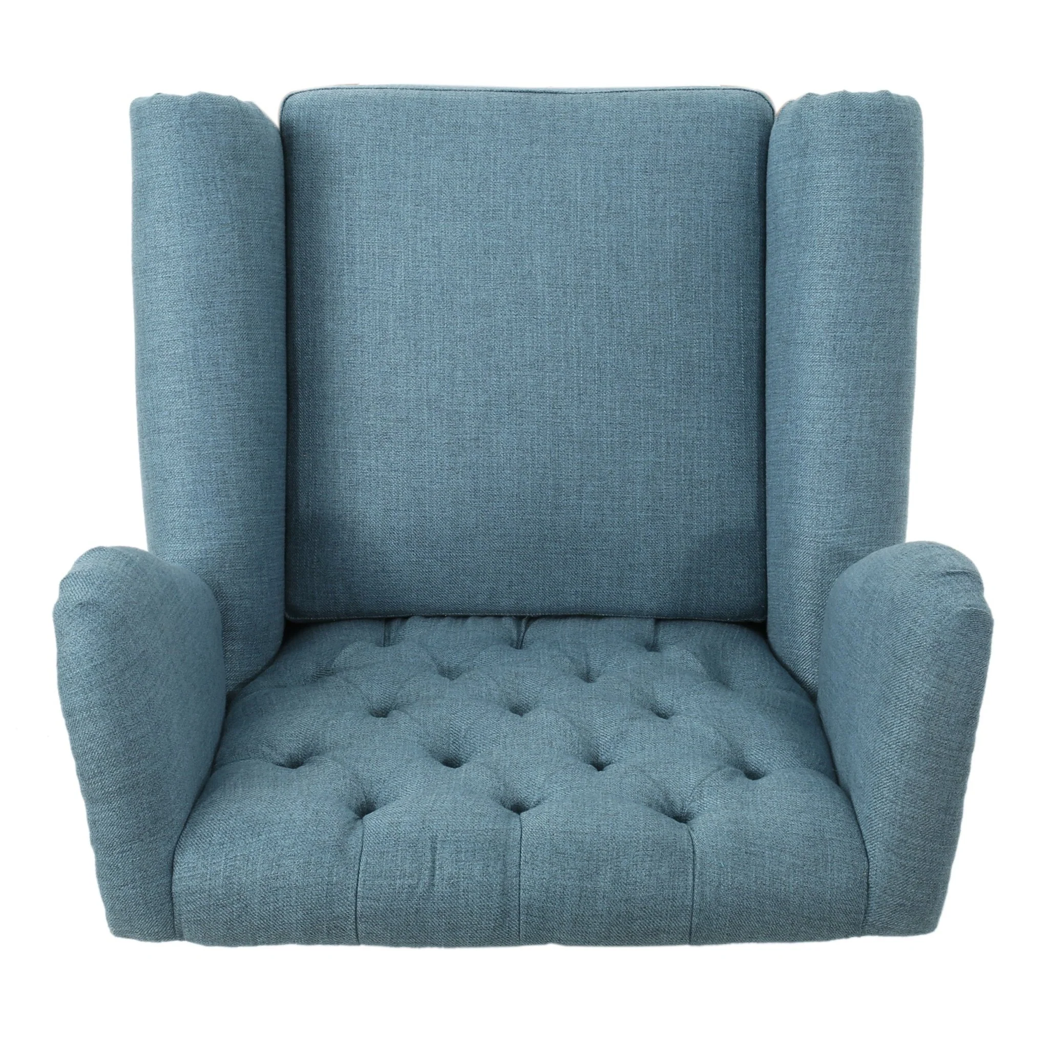 Cerebral Upholstered Wingback Chair with Diamond Tufting and Nailhead Trim
