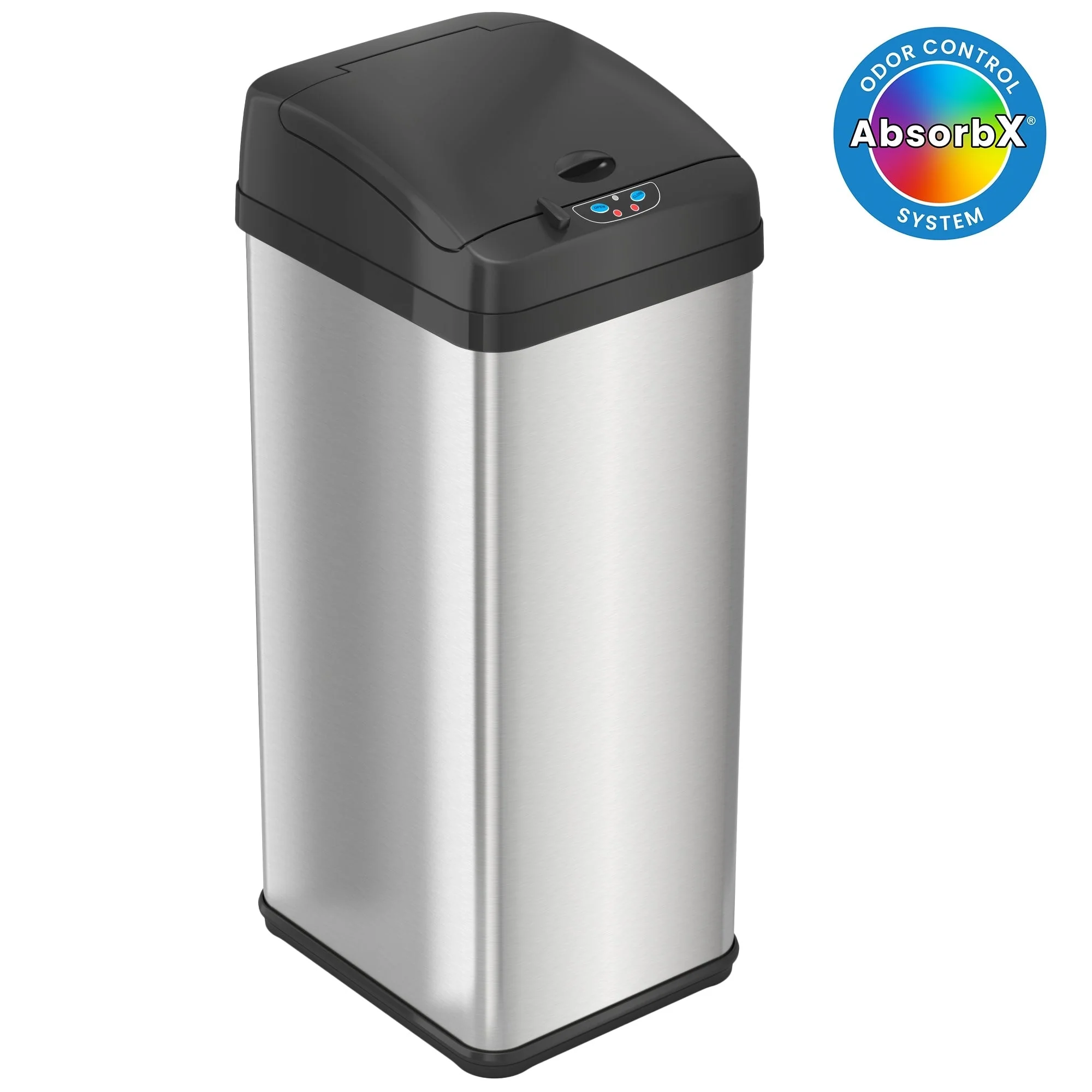 iTouchless 13 Gal Extra-Wide Stainless Steel Sensor Kitchen Trash Can