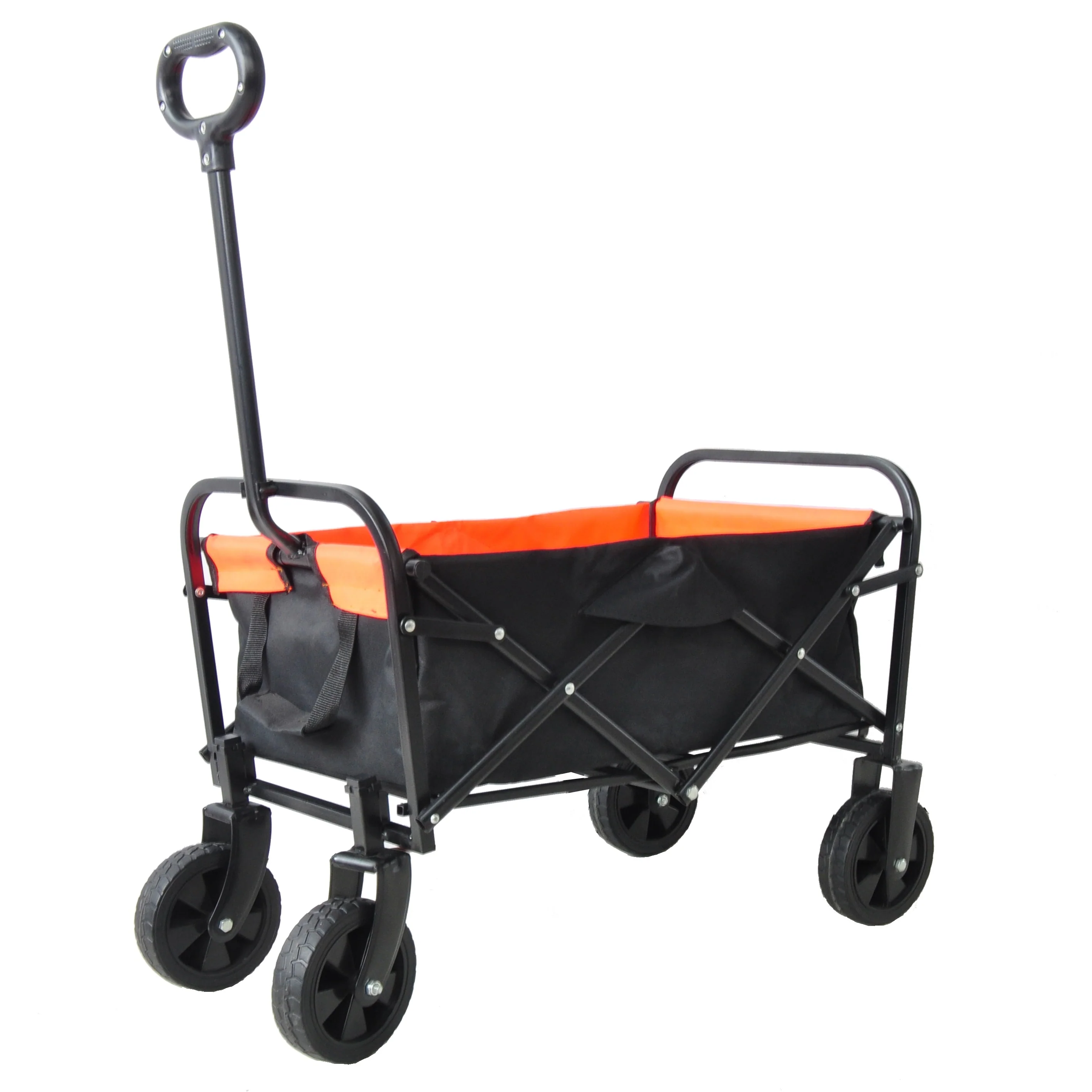 Mini Folding Shopping and Beach Cart with Steel Frame