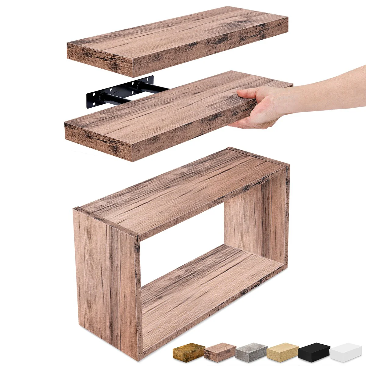 Sorbus Floating Shelves for Wall Set of 3 - 16