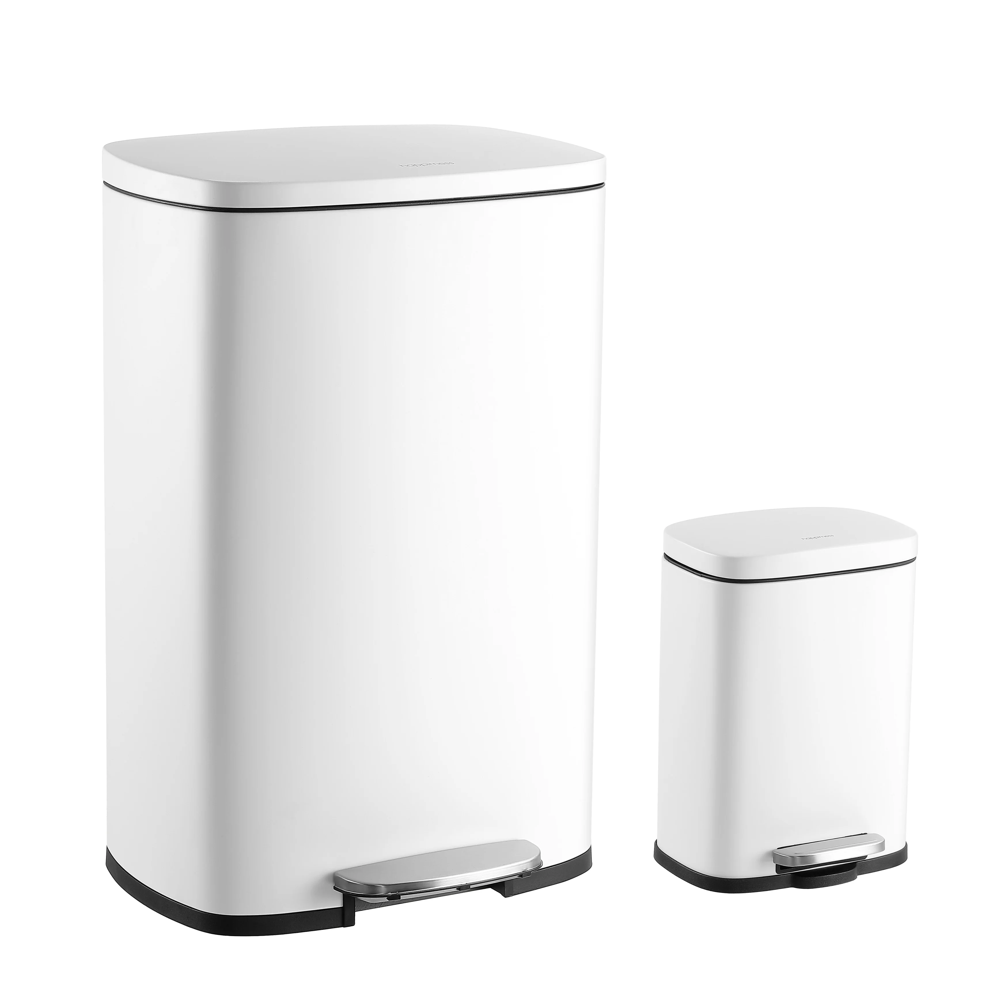 happimess 13-Gallon Trash Can with Soft-Close Lid and FREE Mini Trash Can