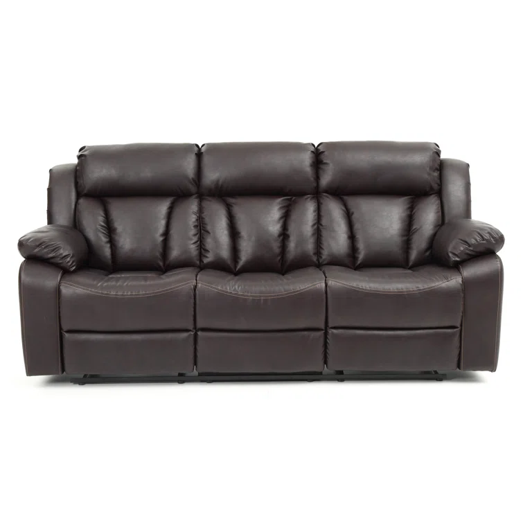 Springfield 85'' Faux Leather Reclining Sofa