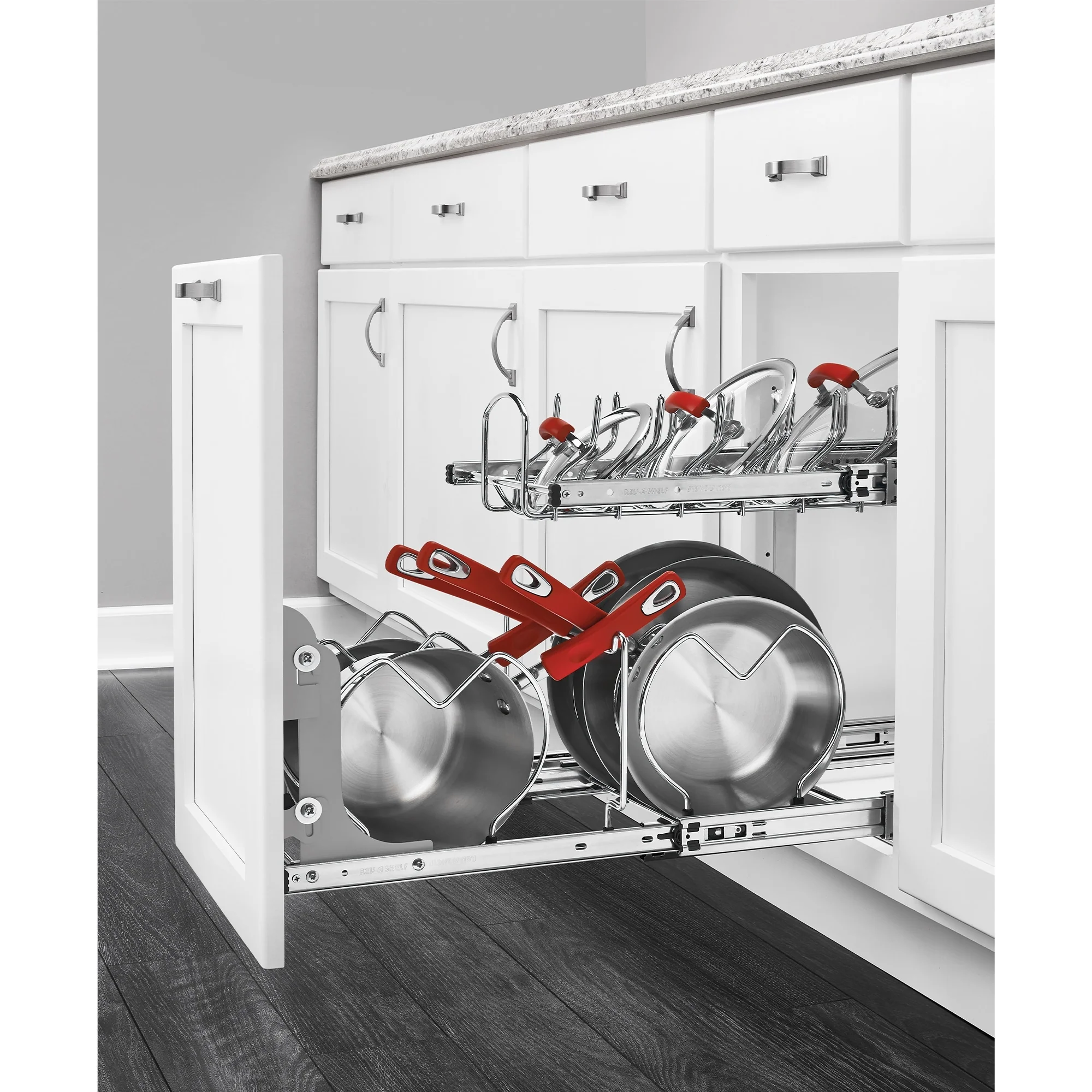 Rev-A-Shelf Pullout Cabinet Pot and Pan Organizer, 21