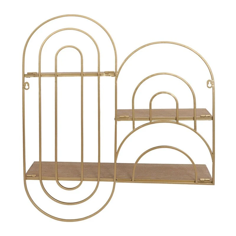 Ovella Oval Metal Modern Tiered Wall Shelf - 29