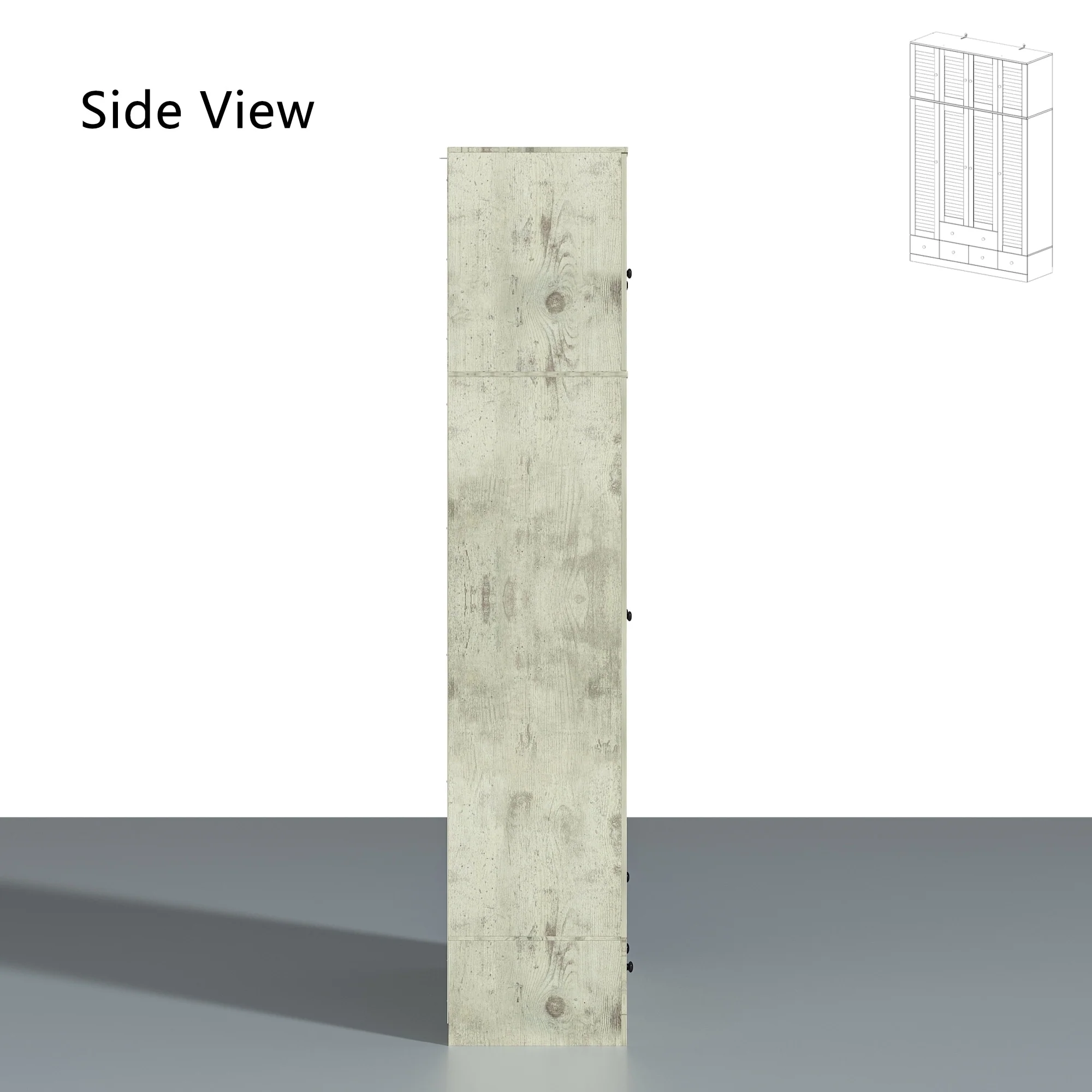 Contemporary Modern Freestanding Wardrobe Armoire Closet, 70