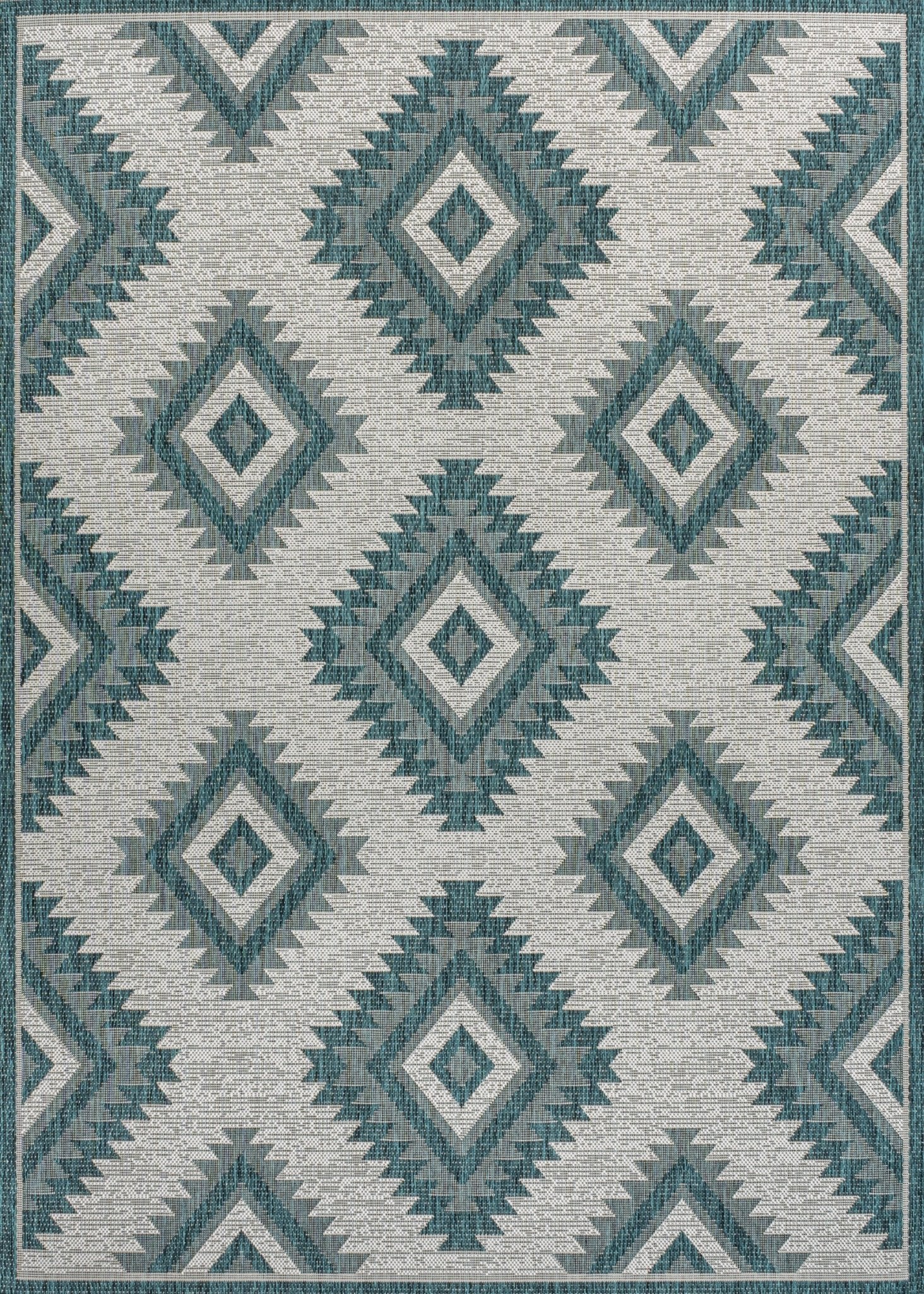 Lior Geometric Moroccan Diamond Indoor/Outdoor Area Rug