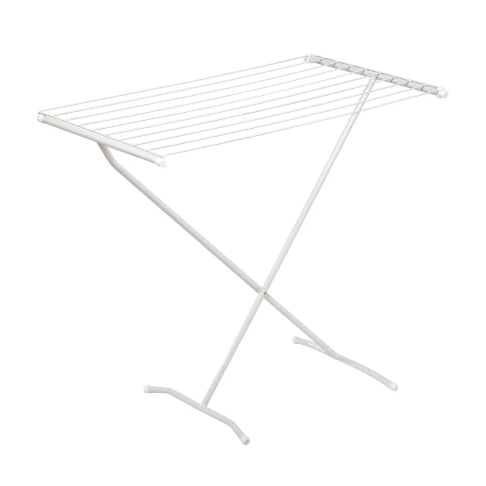 Honey-Can-Do White Steel X-Frame Folding Clothes Drying Rack