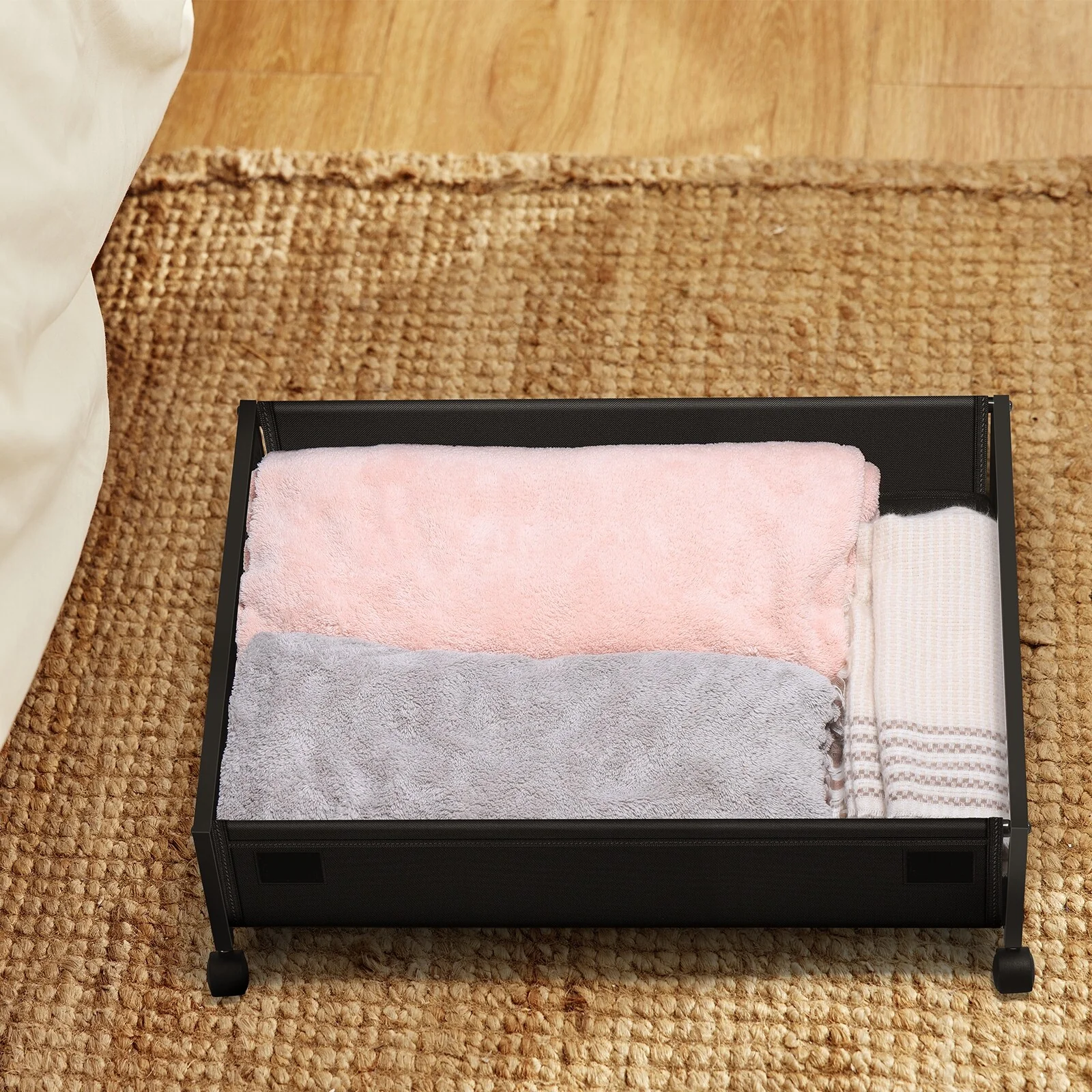 2 Packs Under Bed Storage with Wheels - 2-PCS