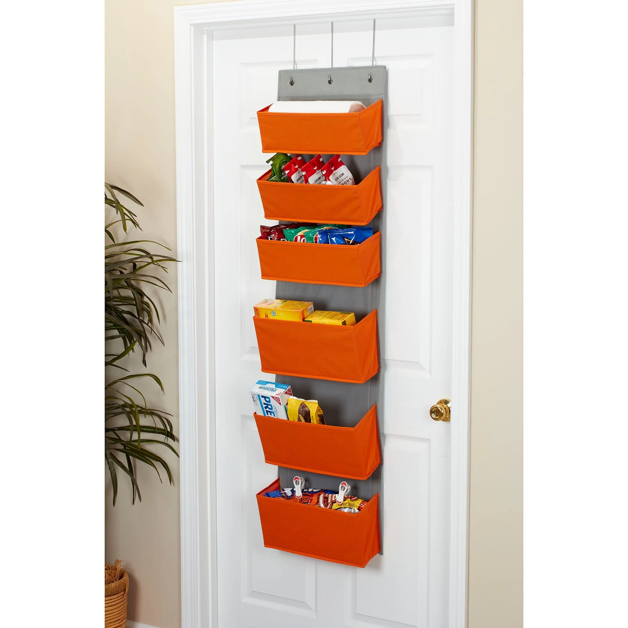 Household Essentials 6 Pocket Over the Door Organizer - 7.0