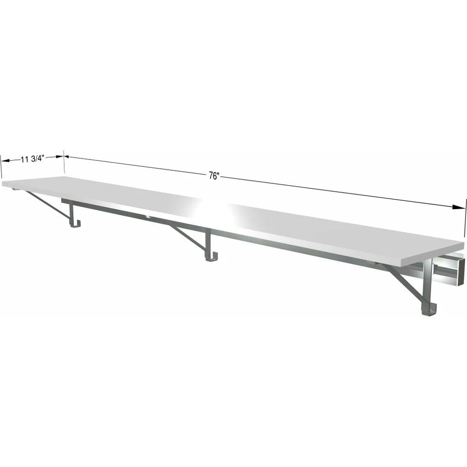 arrange a SPACE RCSS12 Single Wall Mounted Shelf (SHELF ONLY - no hang)
