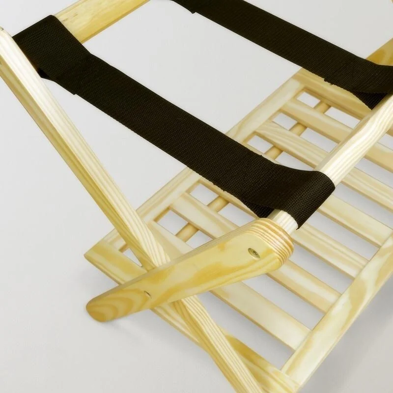 Hotel-style Luggage Rack with Shelf