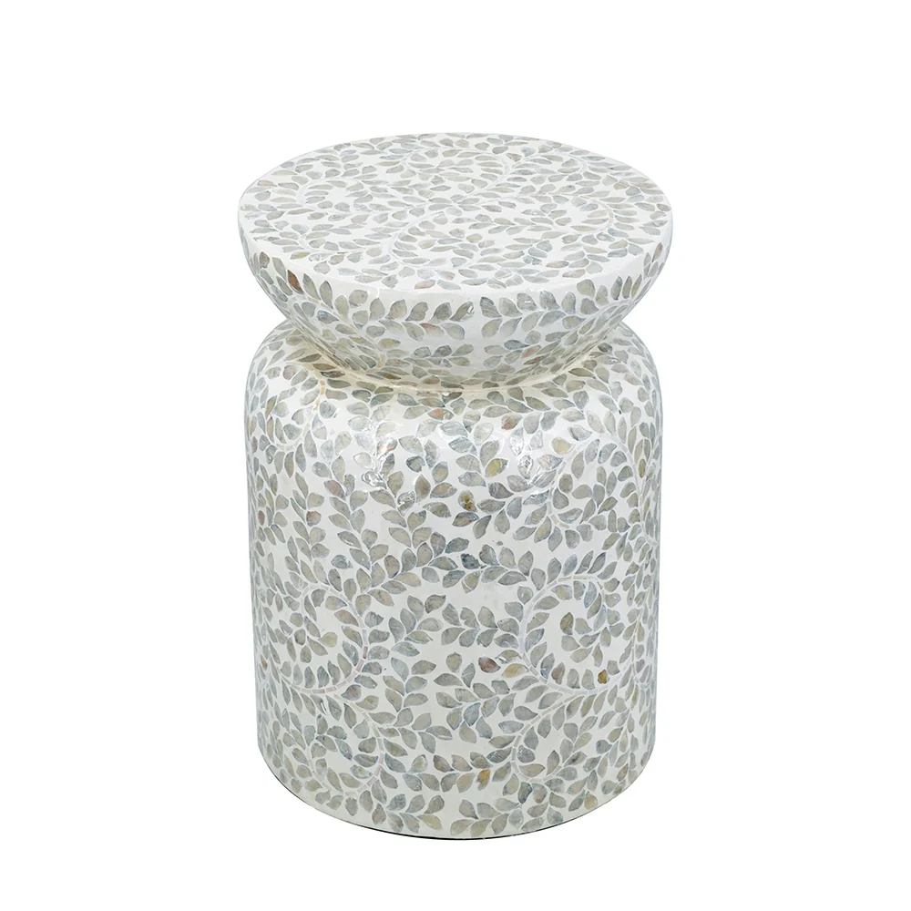 Round Capiz Vine Side Table