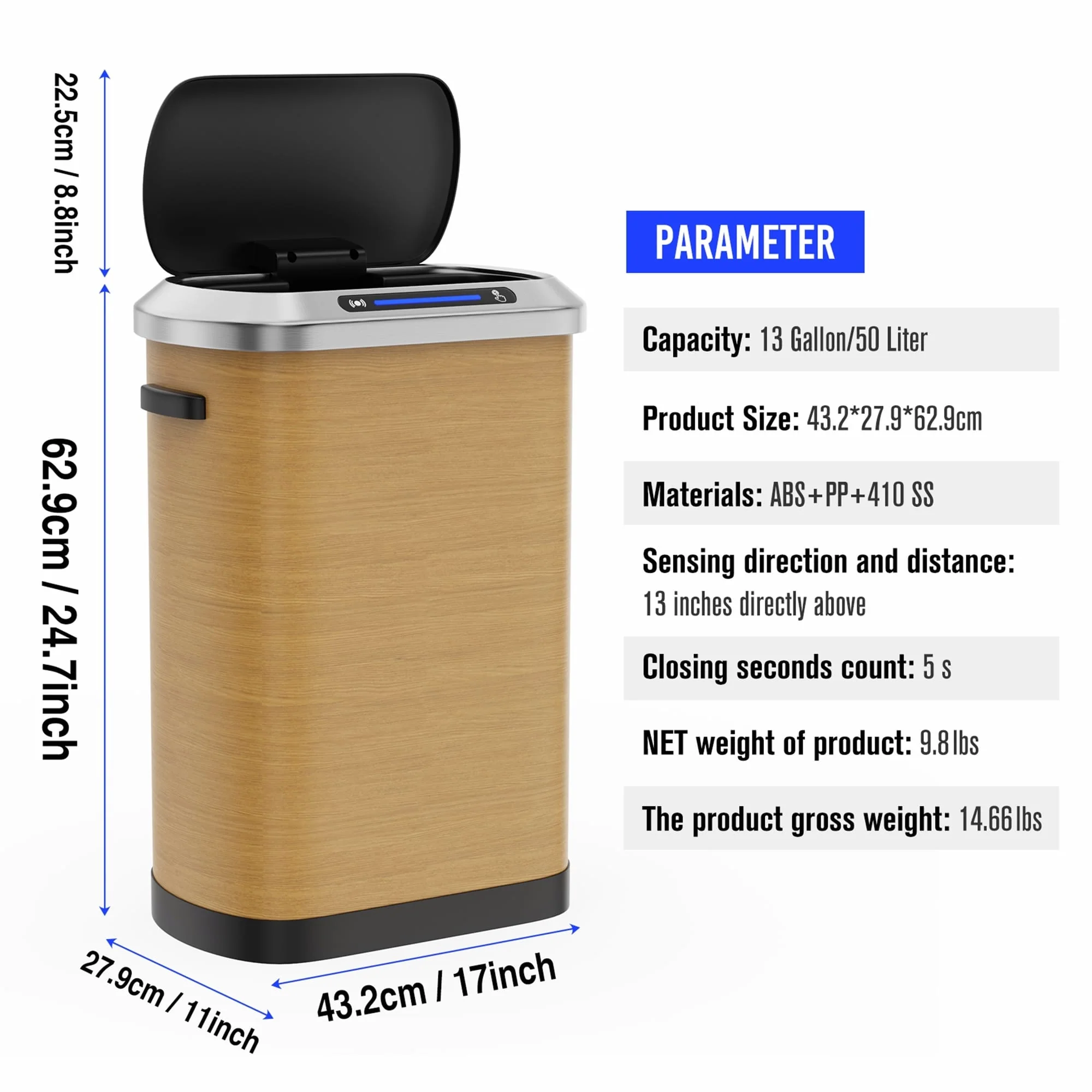 50L Smart automatic Trash Cans