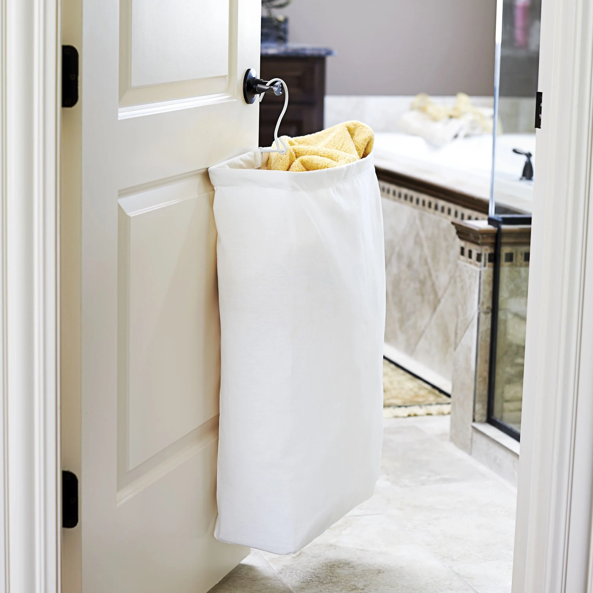 Household Essentials Door Hanging Laundry Bag with Loop Handle