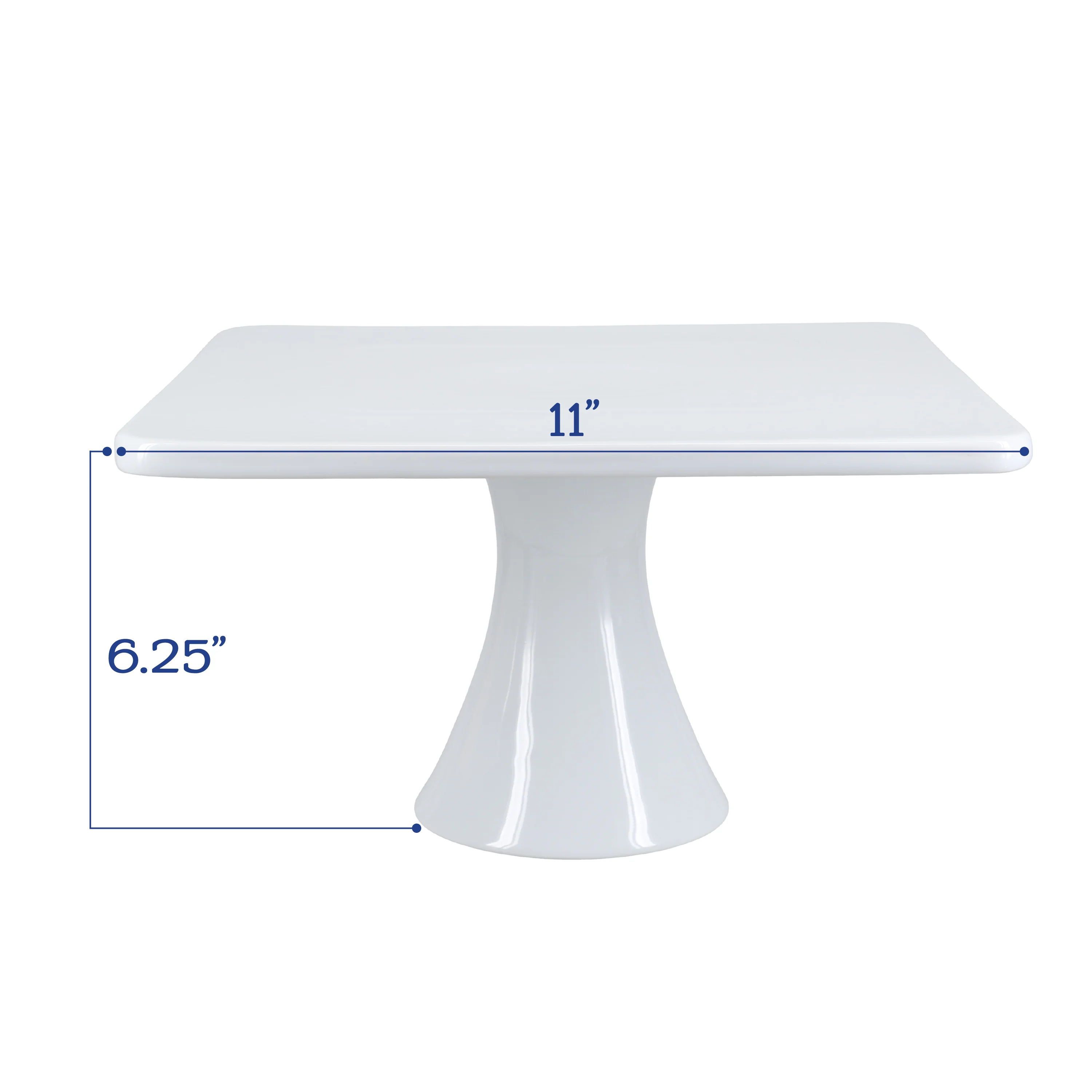 Square Pedestal Cake Stand