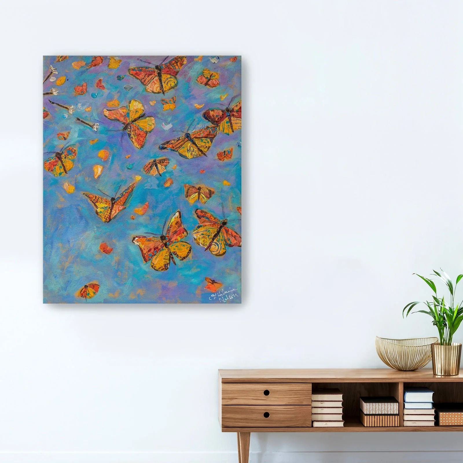 Monarch Migration Canvas Giclee Wall Art