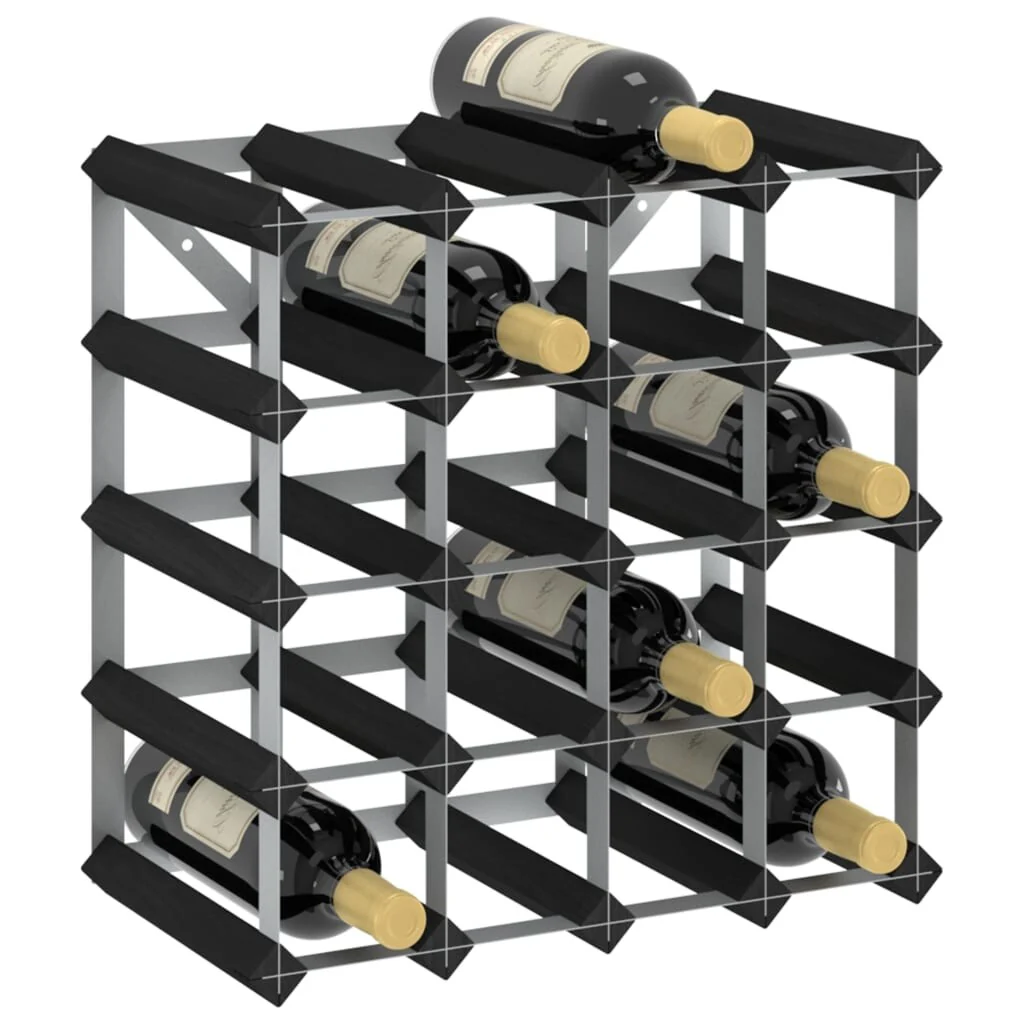 vidaXL Countertop Wine Rack Bottle Holder Wine Storage Organizer Solid Wood