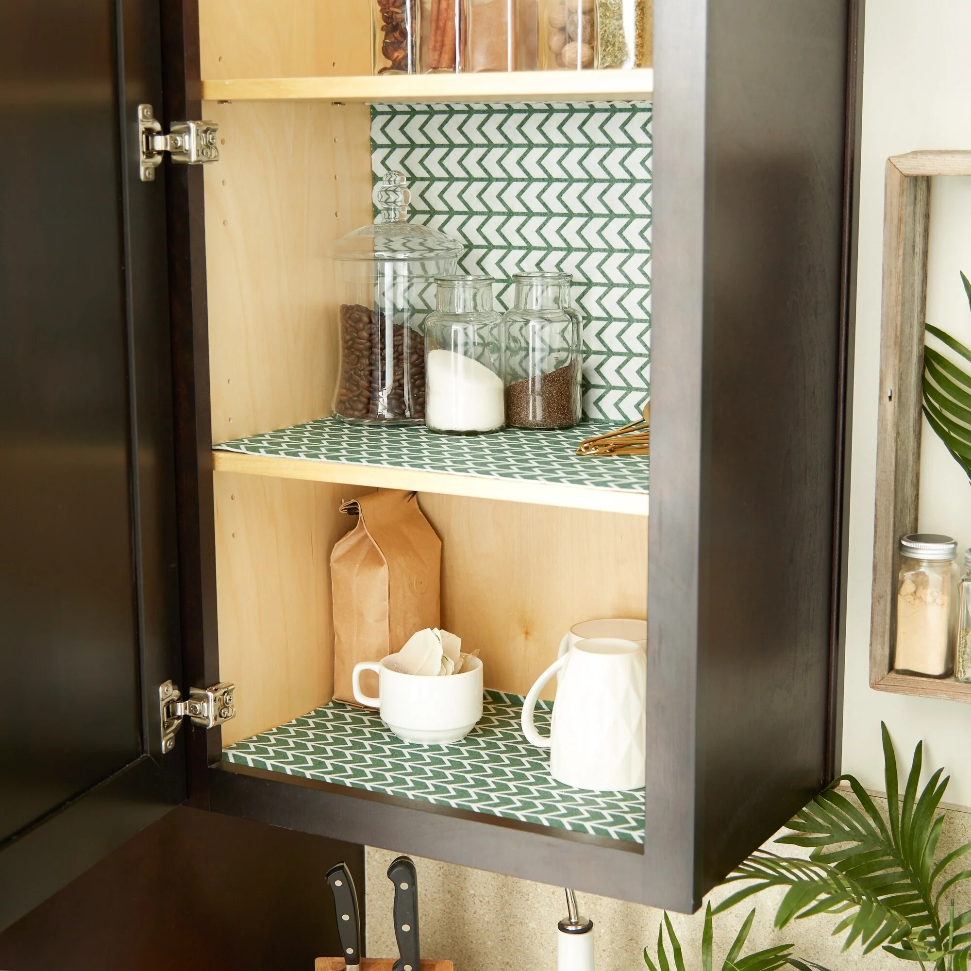 DII Grey Lattice Shelf Liner (Set of 2)