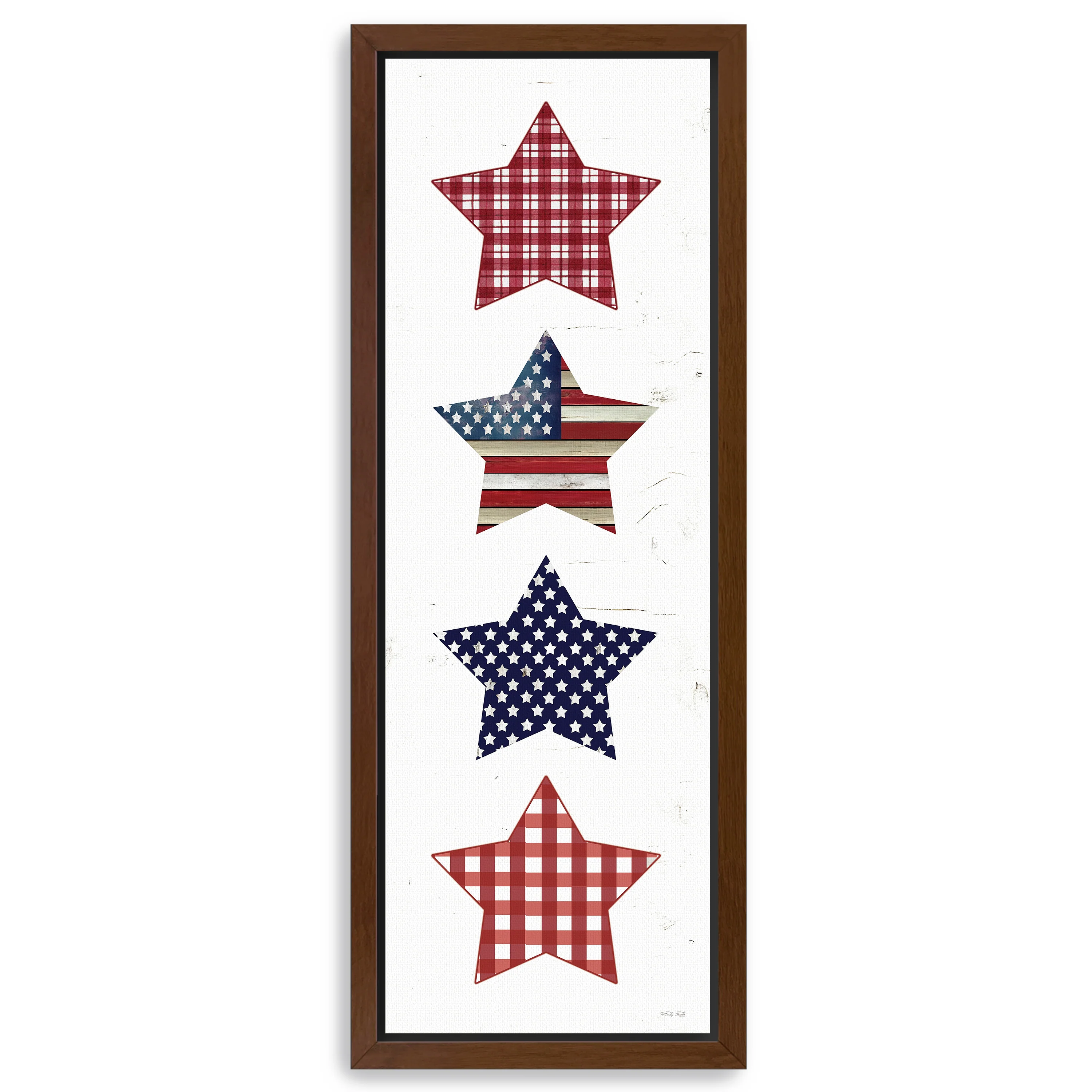 Patriotic Stars Canvas Giclee