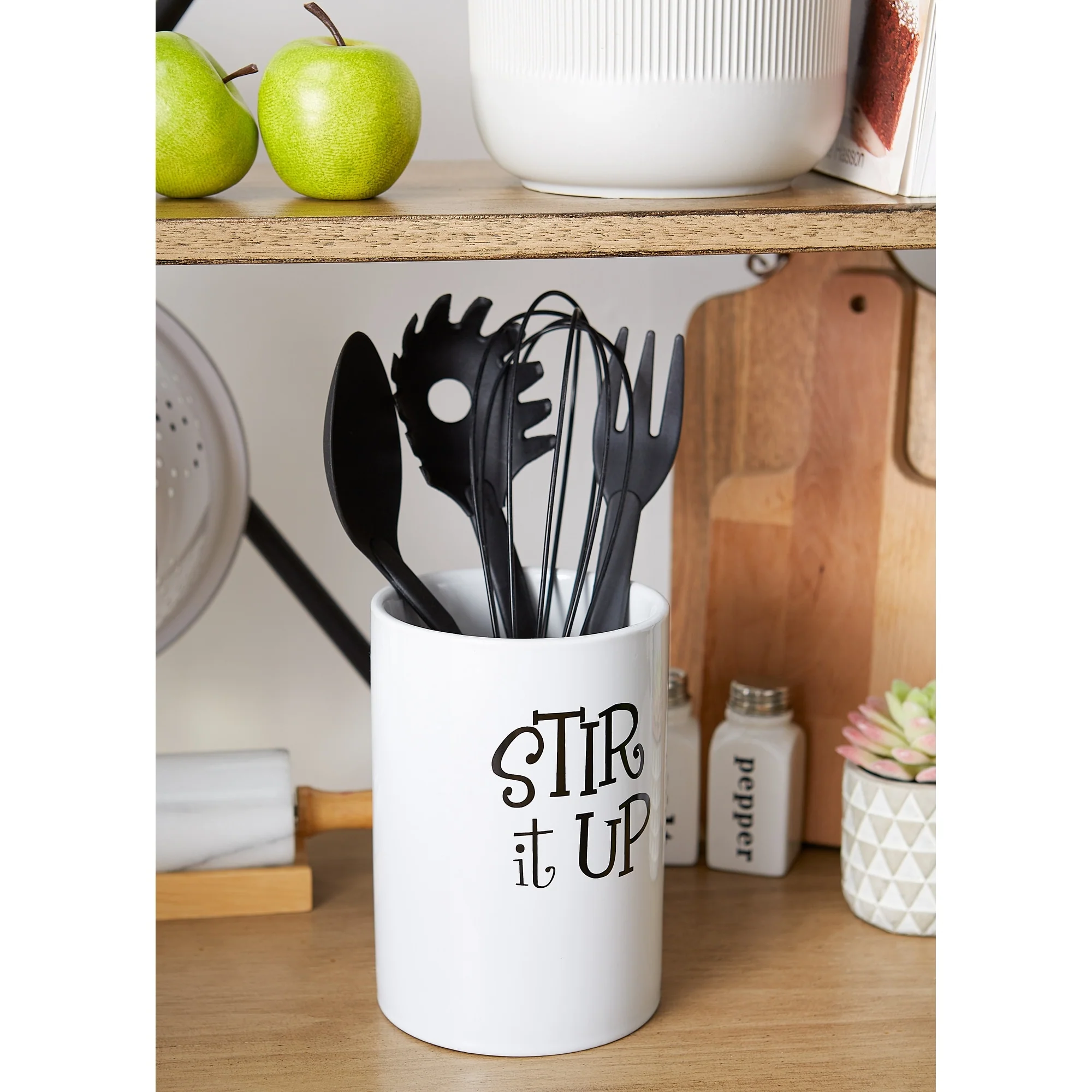 DII Stir It Up Ceramic Utensil Holder